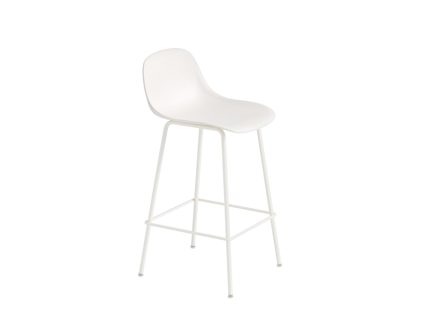 Fiber Barstool with Metal Base