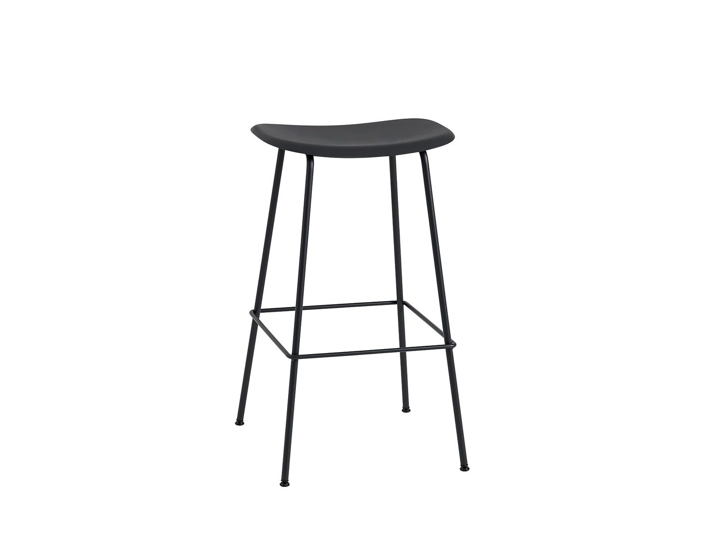 Fiber Barstool with Metal Base