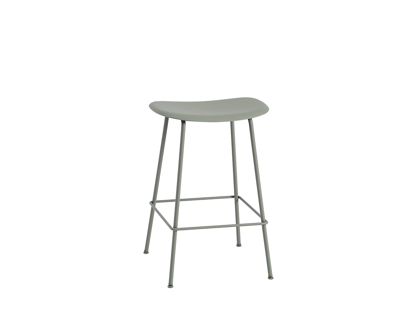 Fiber Barstool with Metal Base