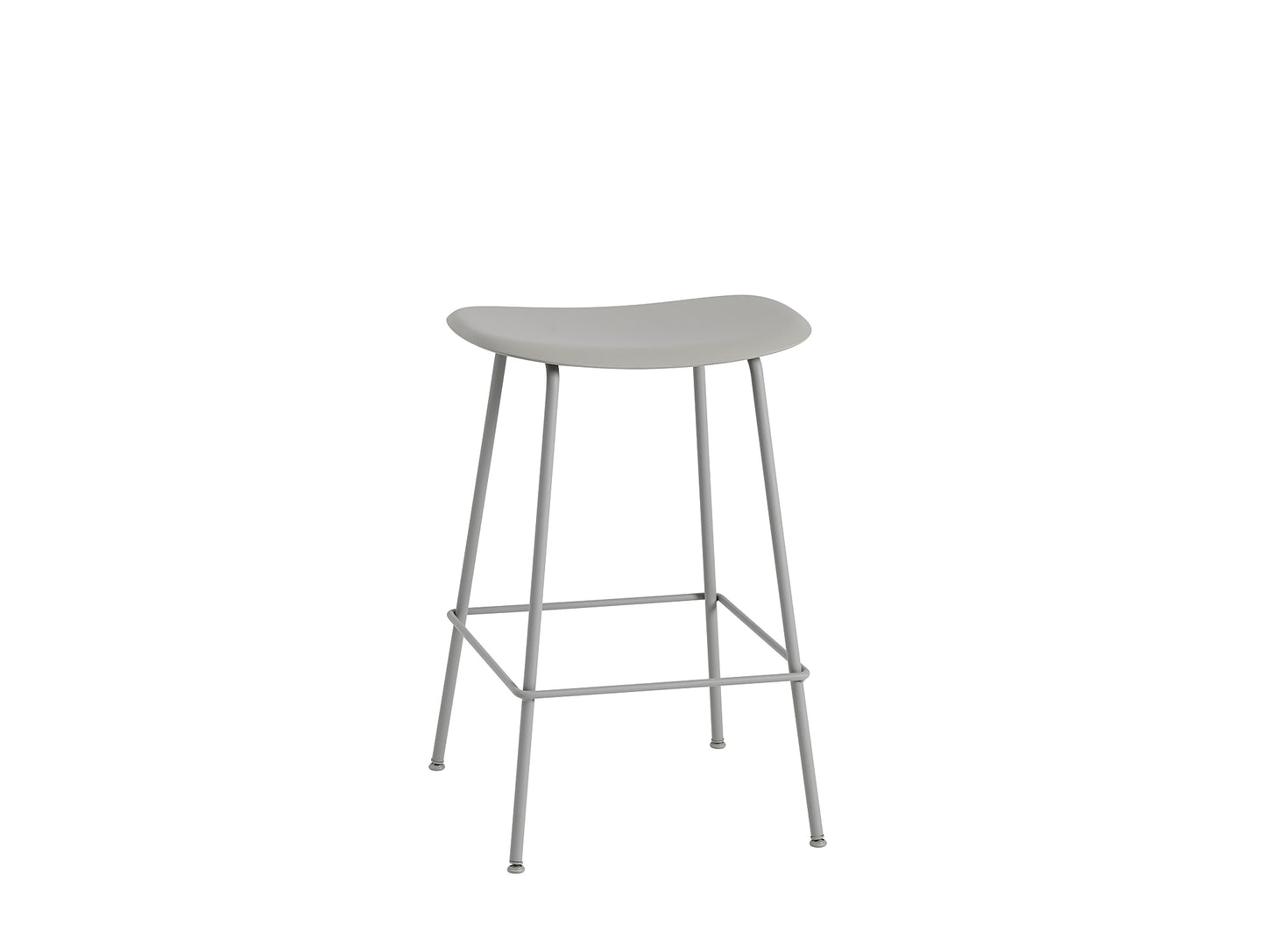 Fiber Barstool with Metal Base