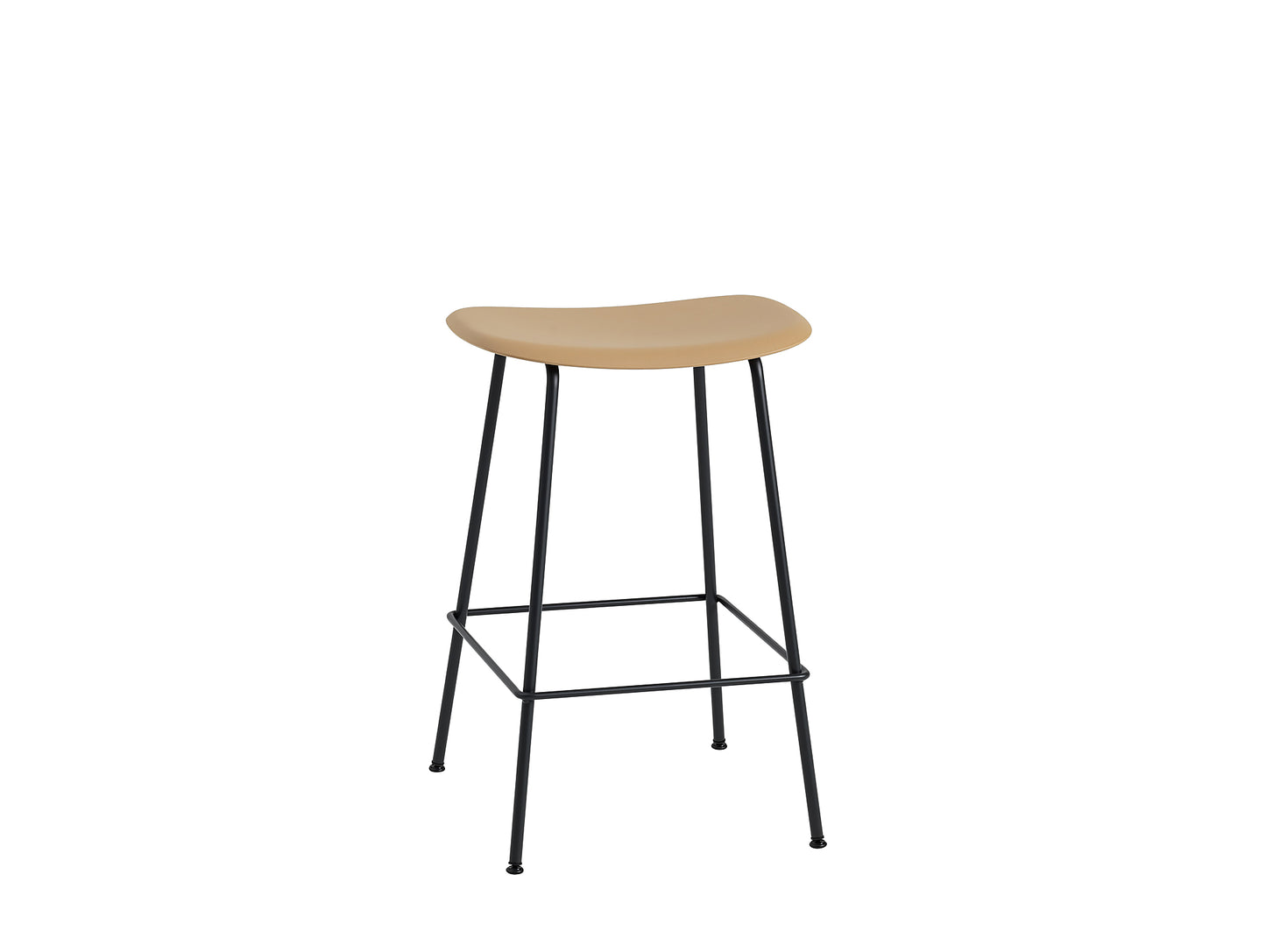 Fiber Barstool with Metal Base