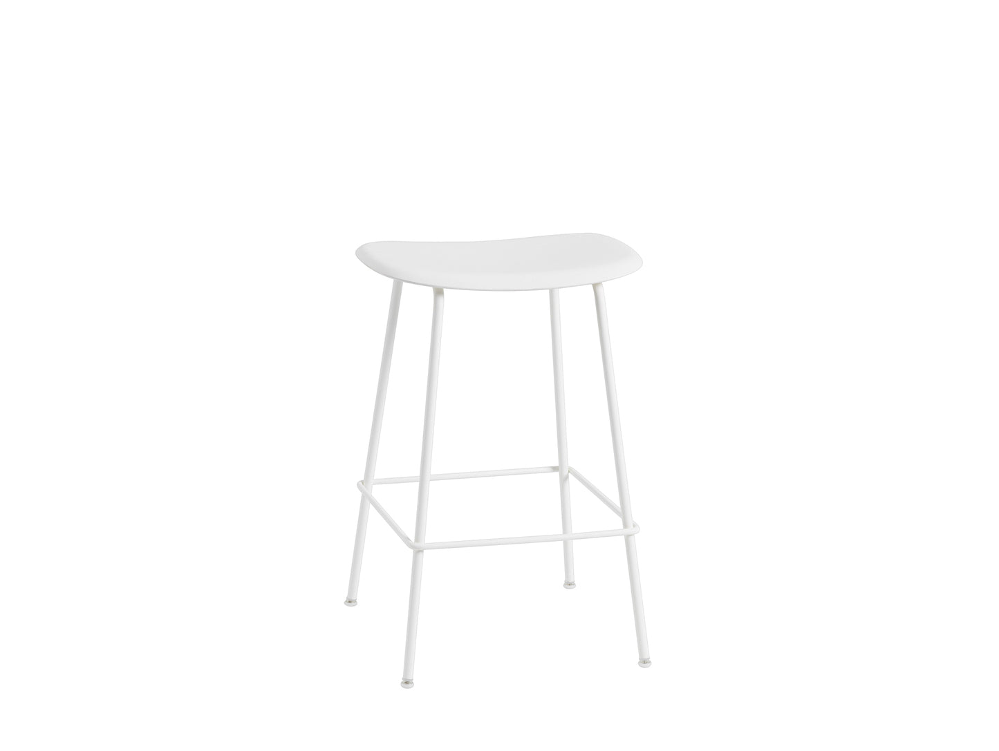 Fiber Barstool with Metal Base