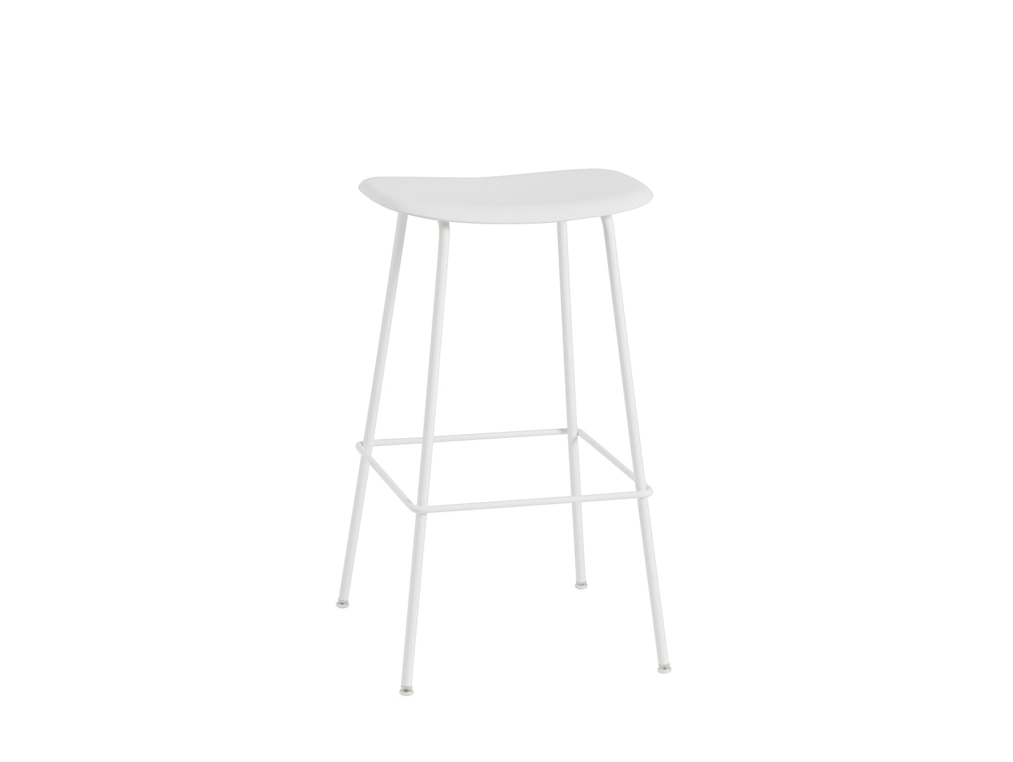 Fiber Barstool with Metal Base