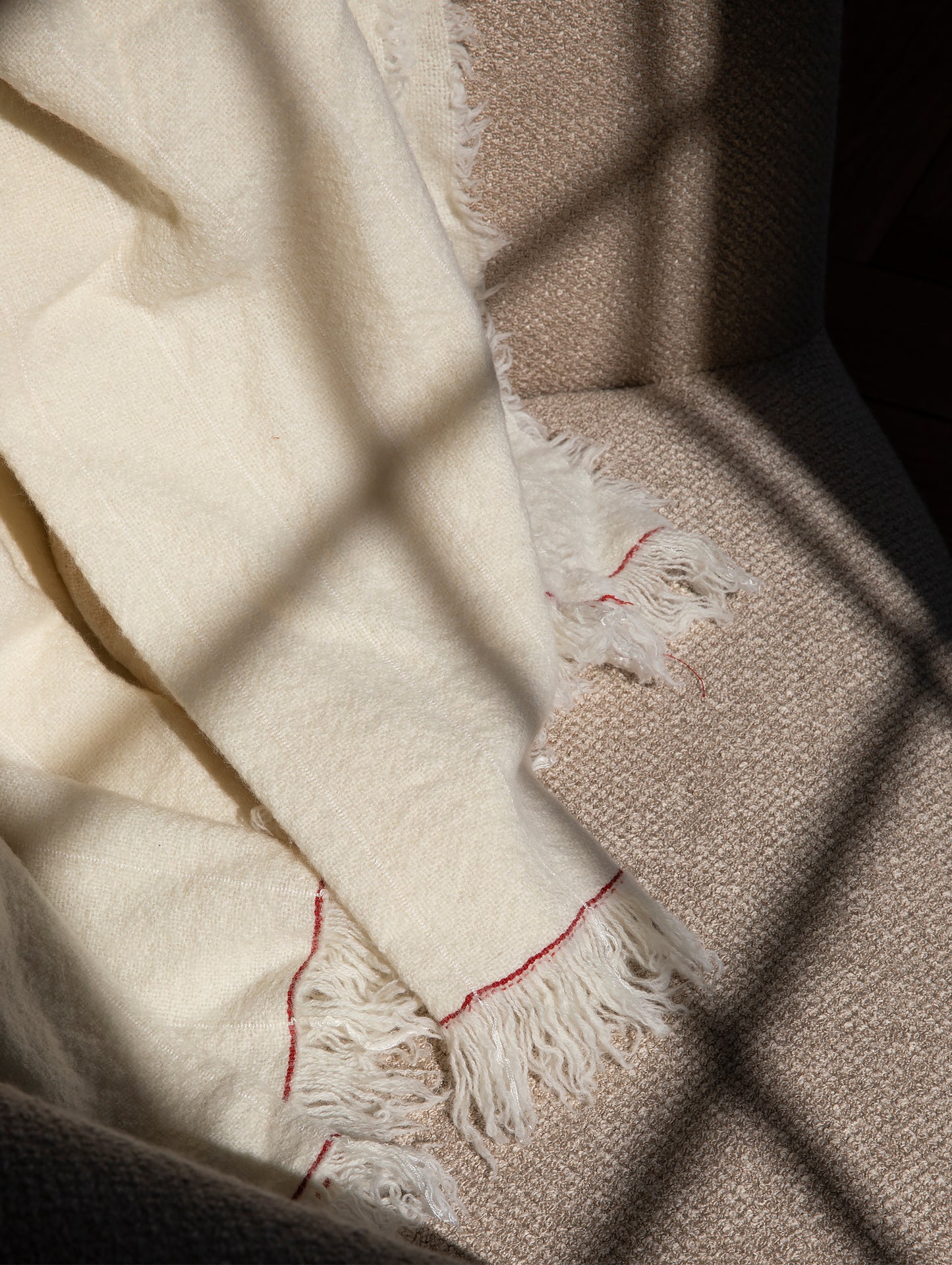 Ivory Battus Throw by Menu