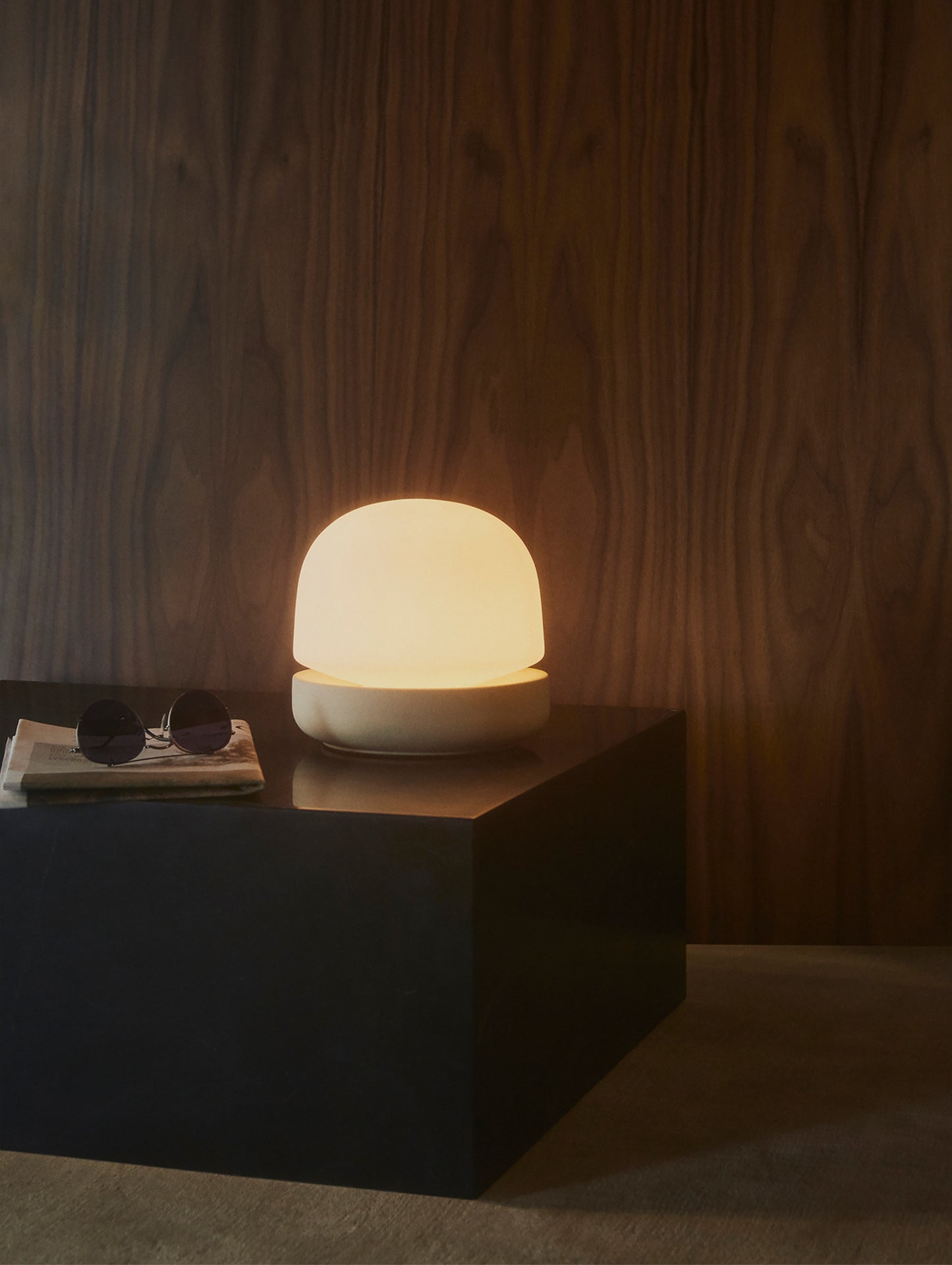 Marble Plinth Low - Nero Marble - by Menu