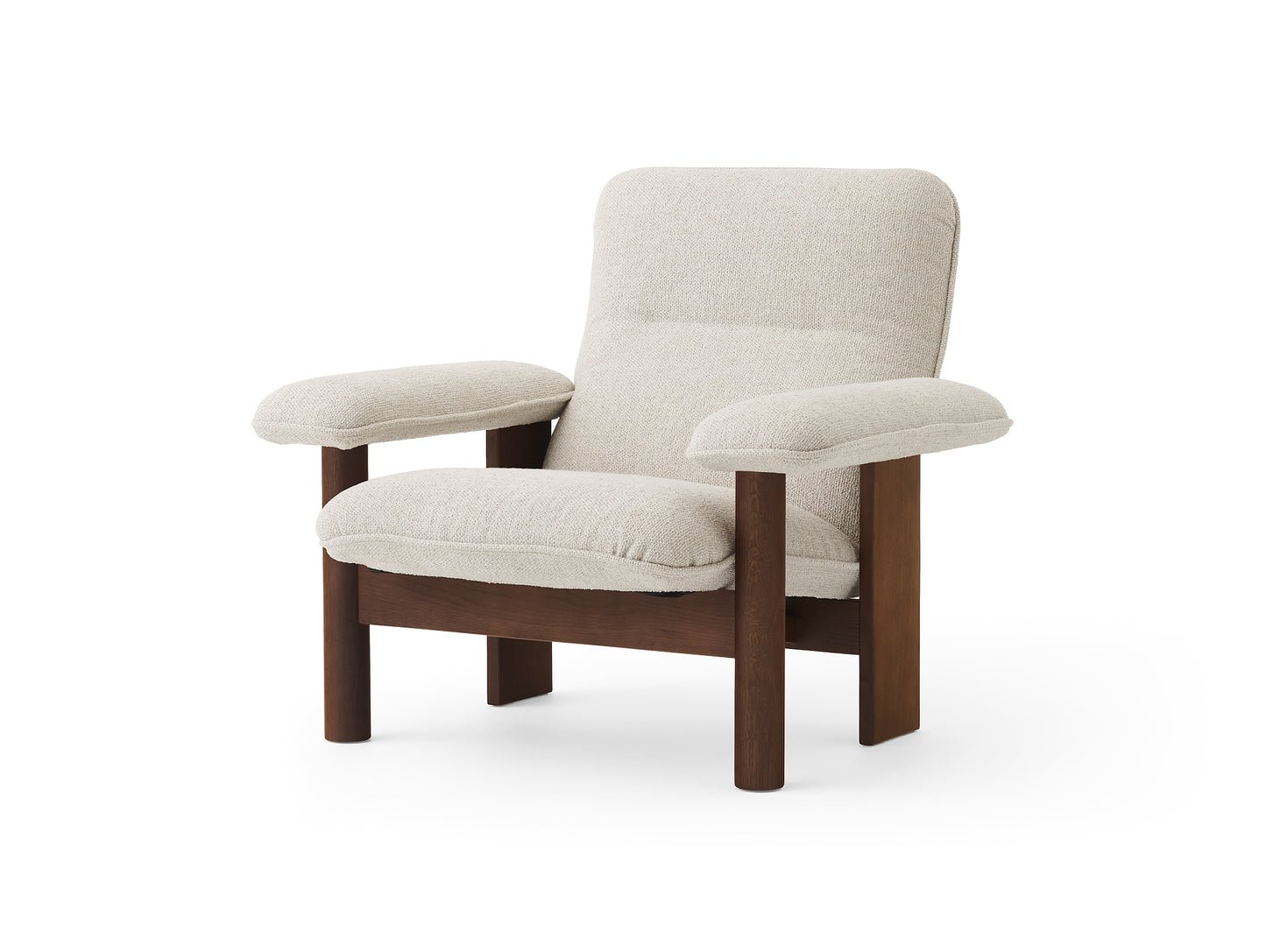 Brasilia Lounge Chair / Dark Stained Oak / Moss 011 by Menu