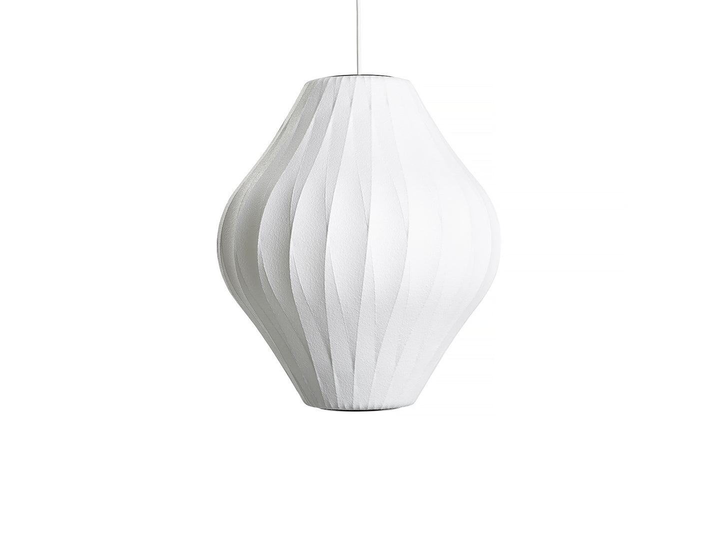 George Nelson Medium Pear Crisscross Bubble Pendant Lamp by HAY