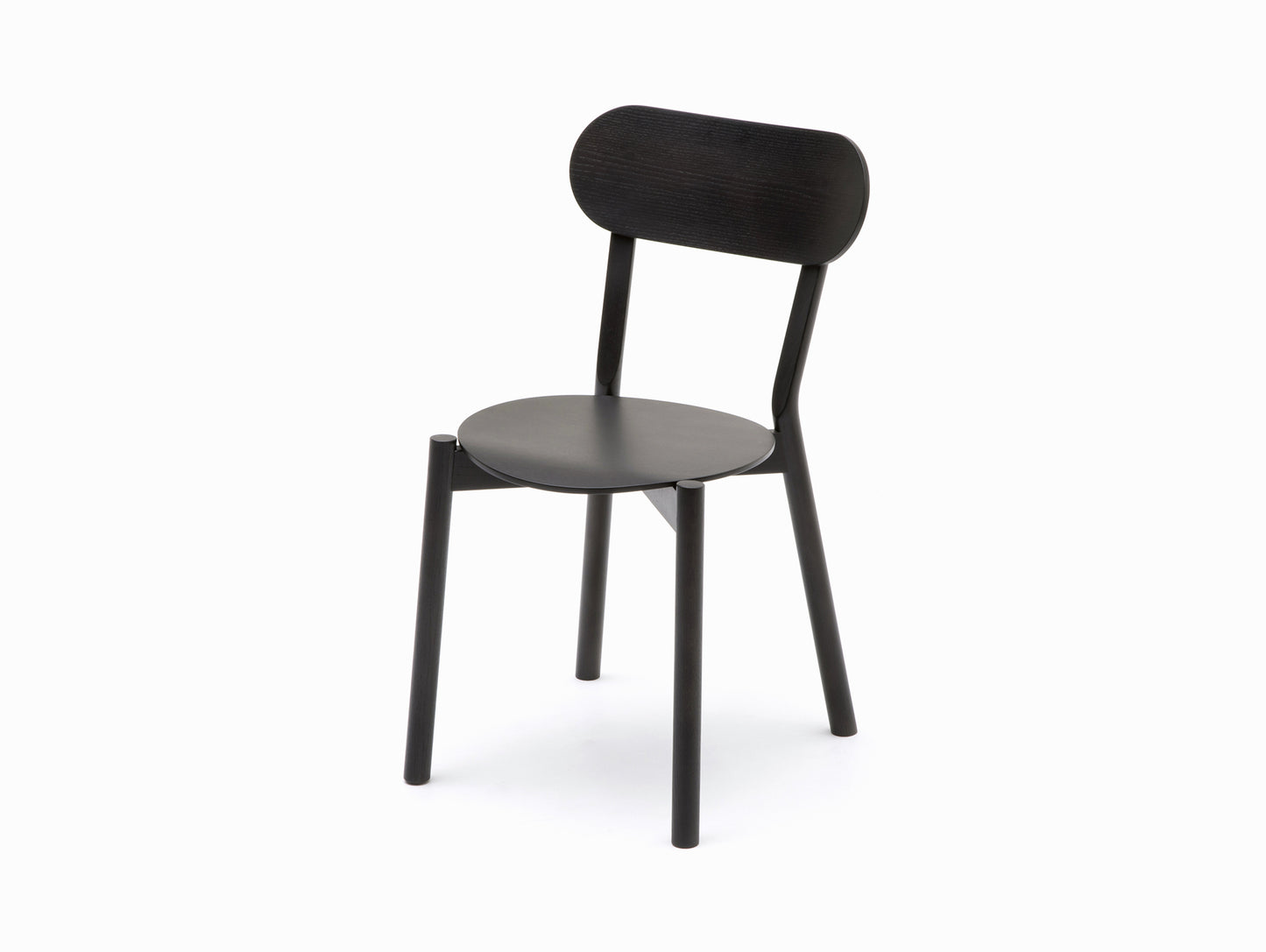 Castor Chair Plus by Karimoku New Standard - Black Painted Oak