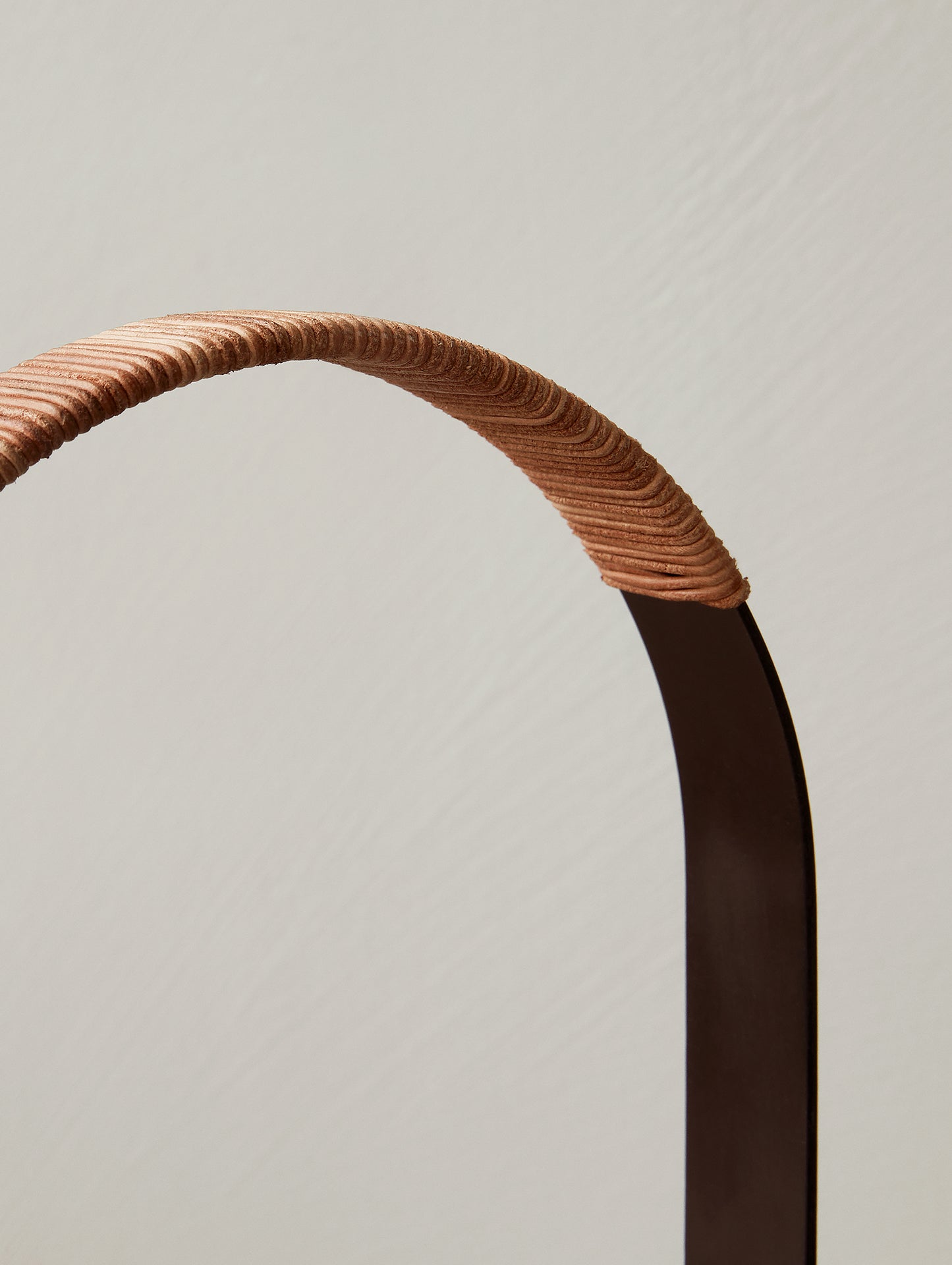 Carrie Lamp - Bronzed Brass, Leather - Menu