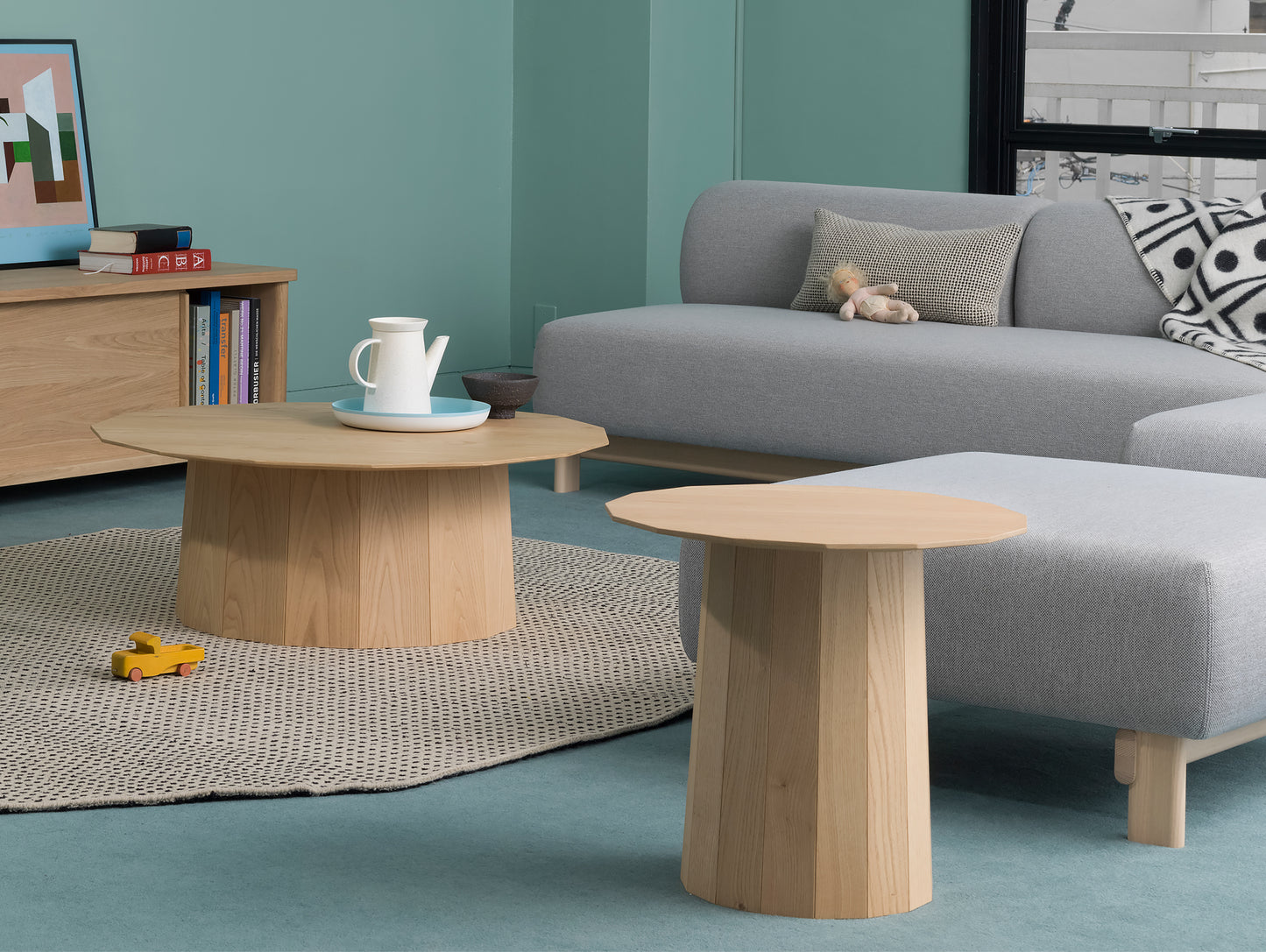 Colour Wood Plain Side Table by Karimoku New Standard