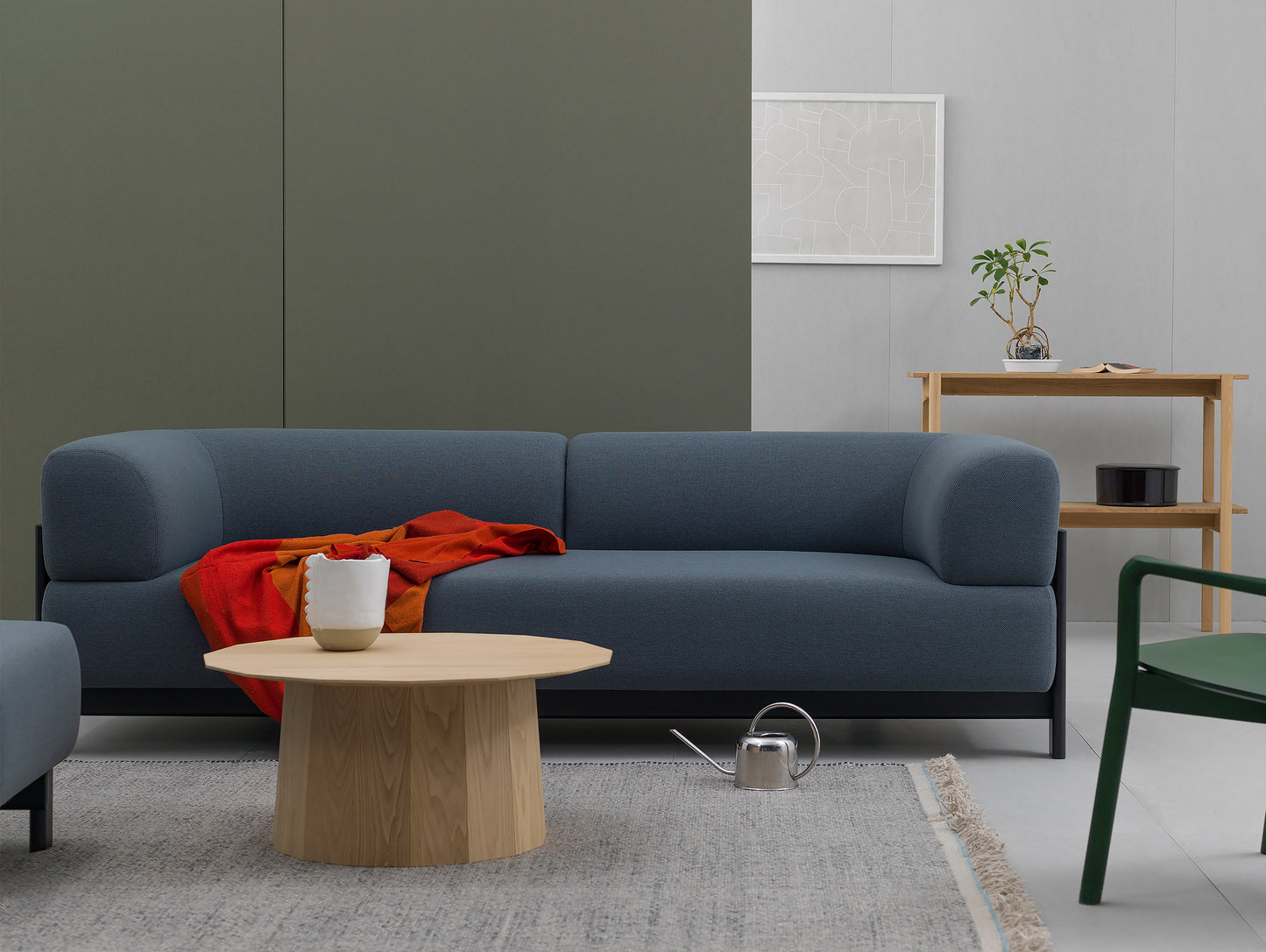Colour Wood Plain Side Table
