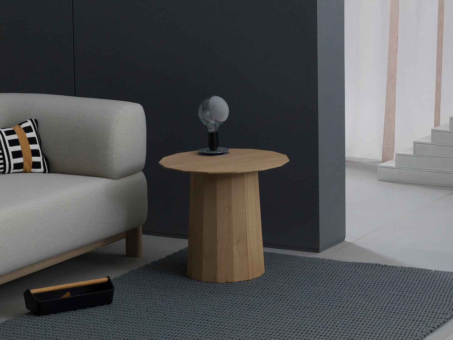 Colour Wood Plain Side Table