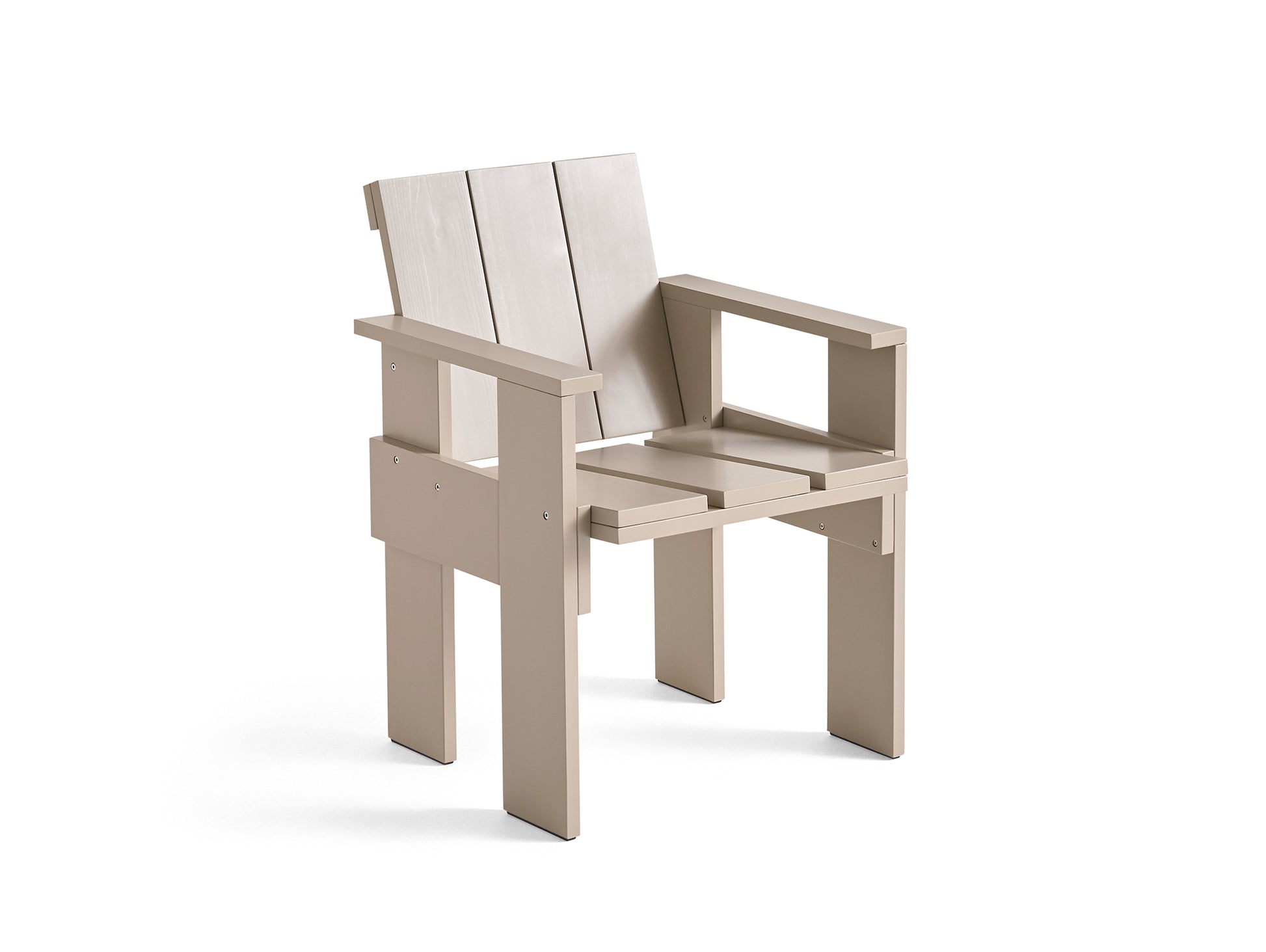 Crate Dining Chair by HAY - London Fog Lacquered Pinewood