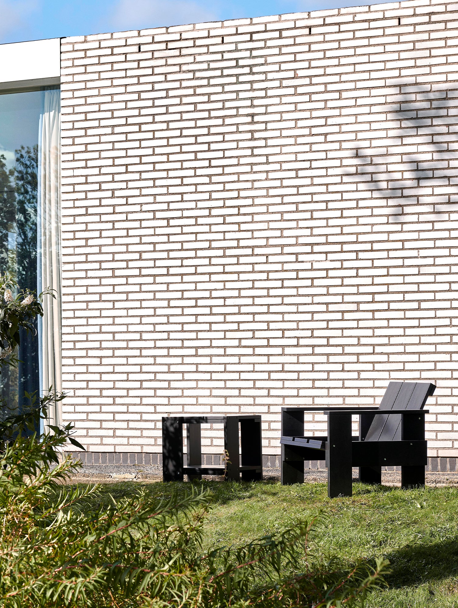 Crate Side Table by HAY - Black Lacquered Pinewood