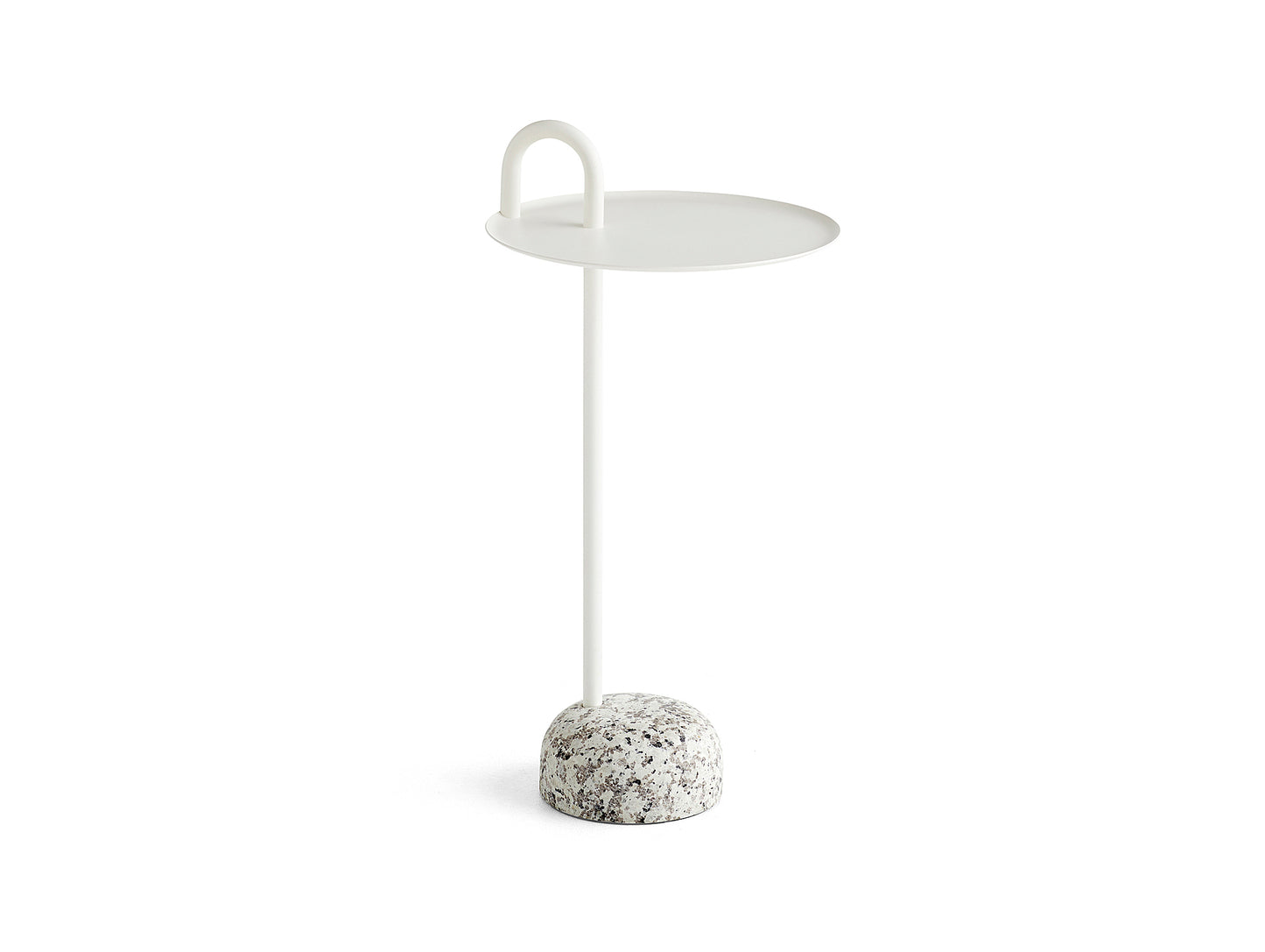 Cream White Bowler Table by HAY