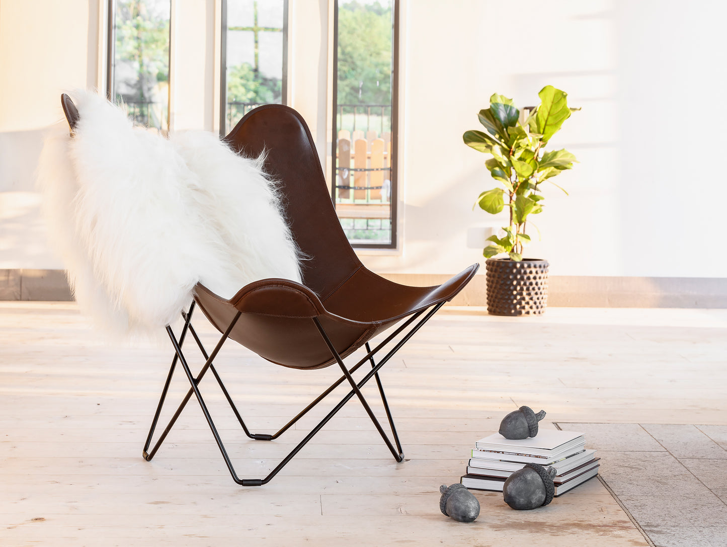 Cuero Long-haired Sheepskin - White