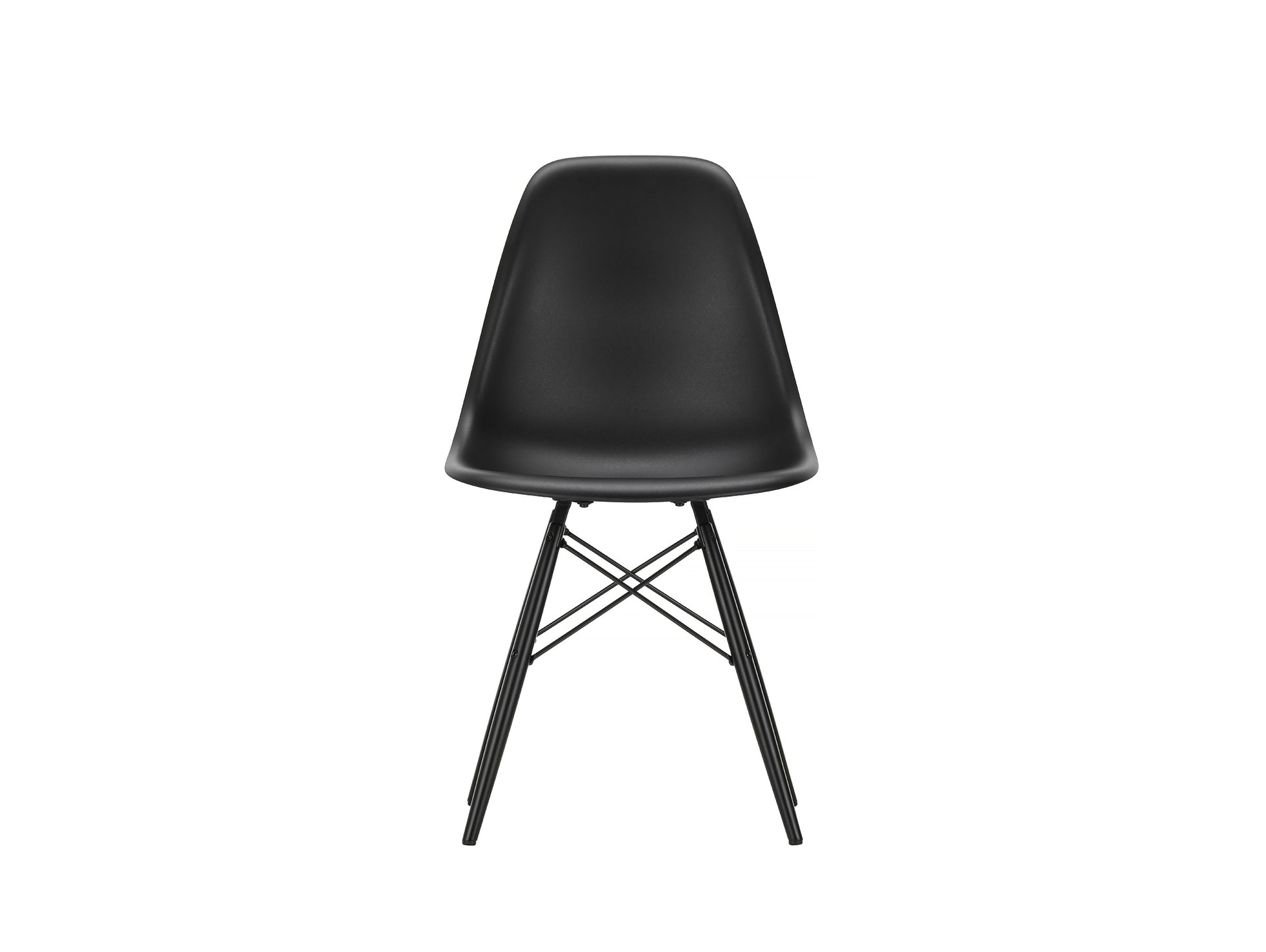 Vitra Eames DSW Plastic Side Chair - Deep Black 12