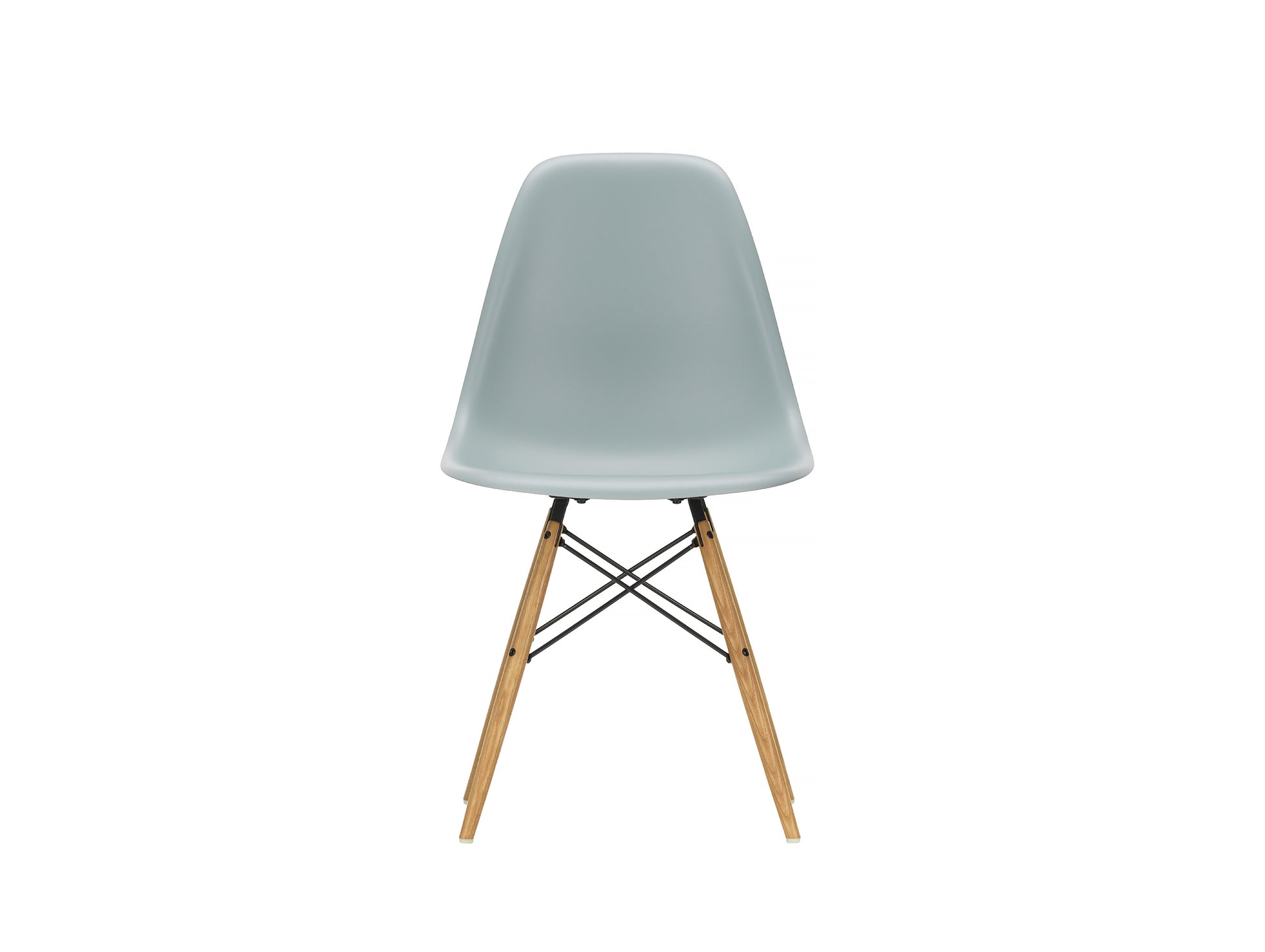 Vitra Eames DSW Plastic Side Chair - Light Grey / Golden Ash