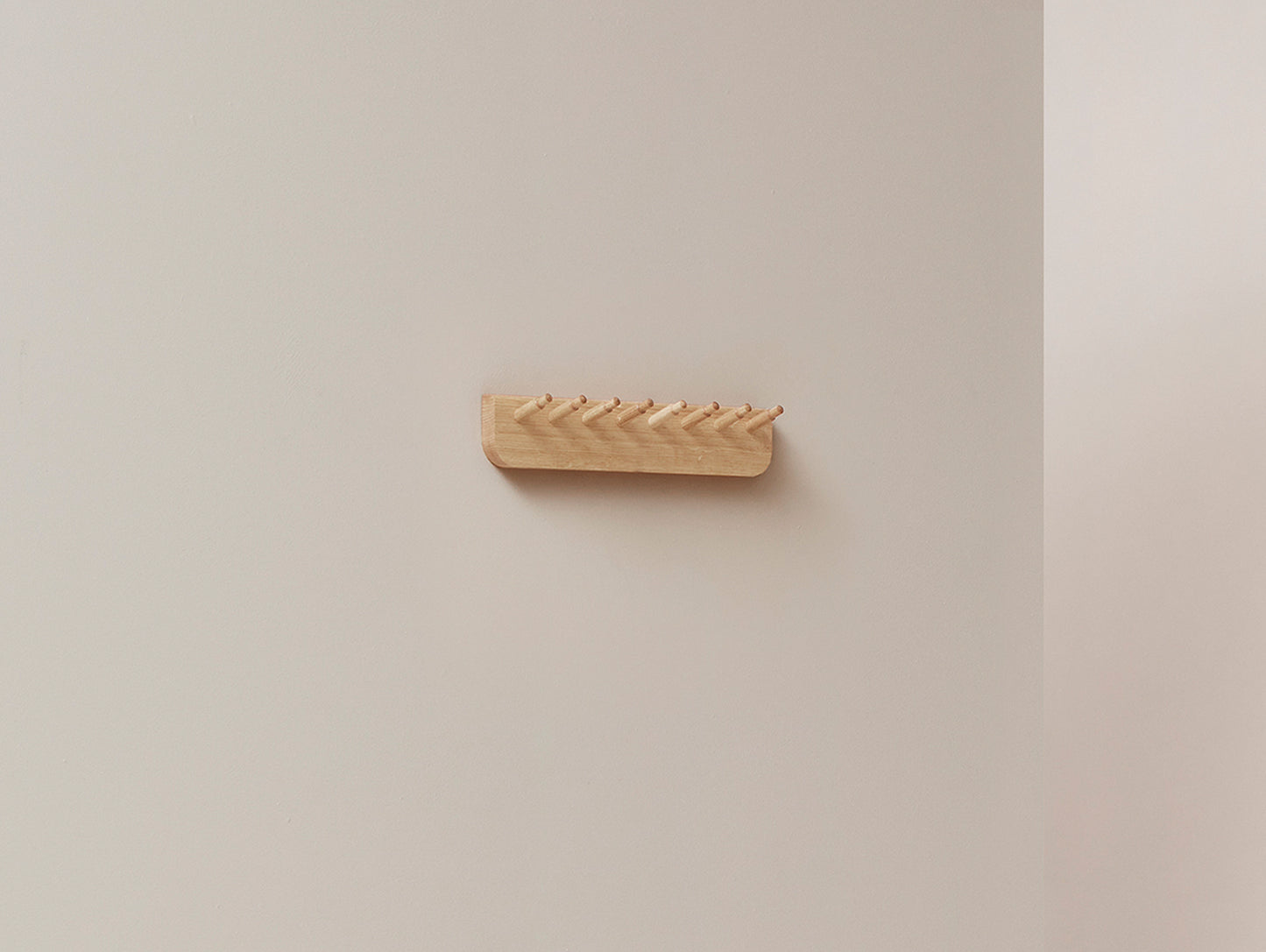 Echo Coat Rack - 40 cm - White Oiled Oak