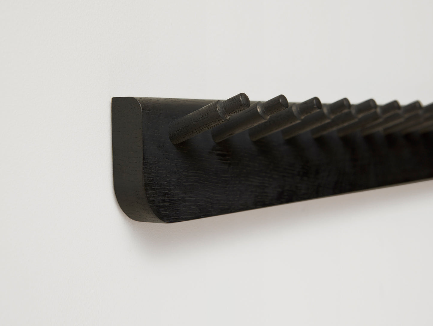 Echo Coat Rack - 88 cm - Black Stained Oak