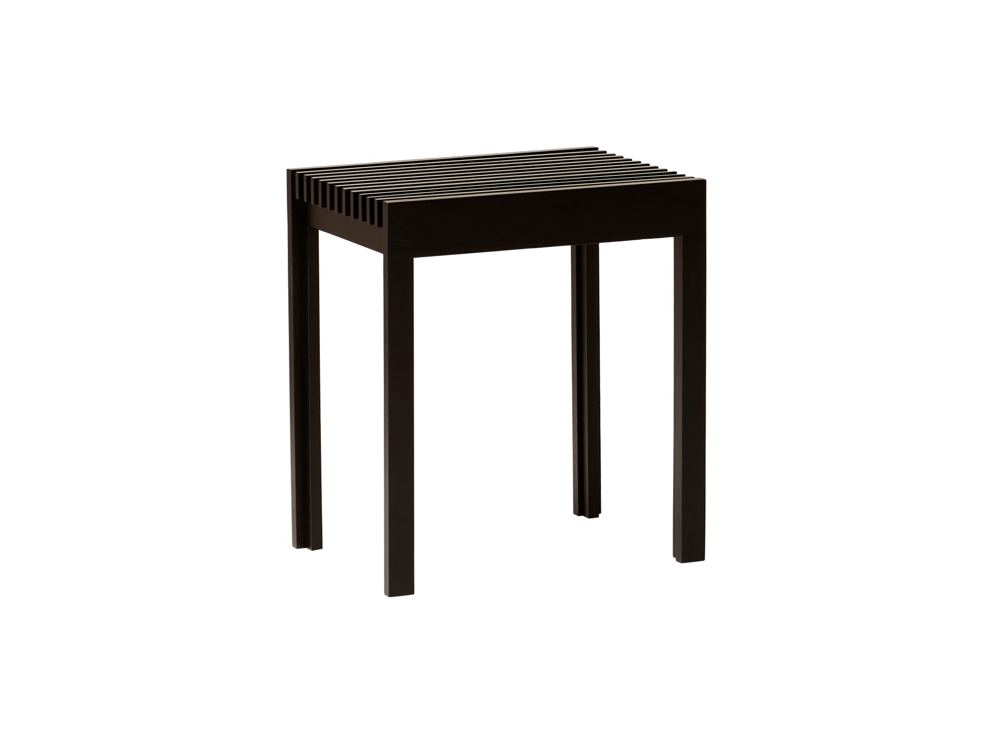 Lightweight Stool by Form and Refine - Black Stained Oak