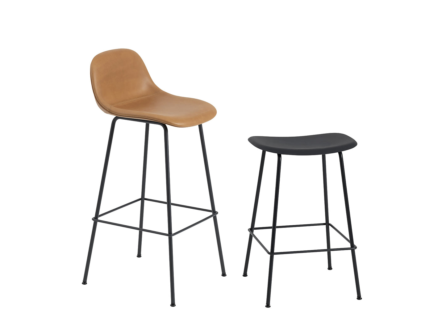 Fiber Barstool with Metal Base