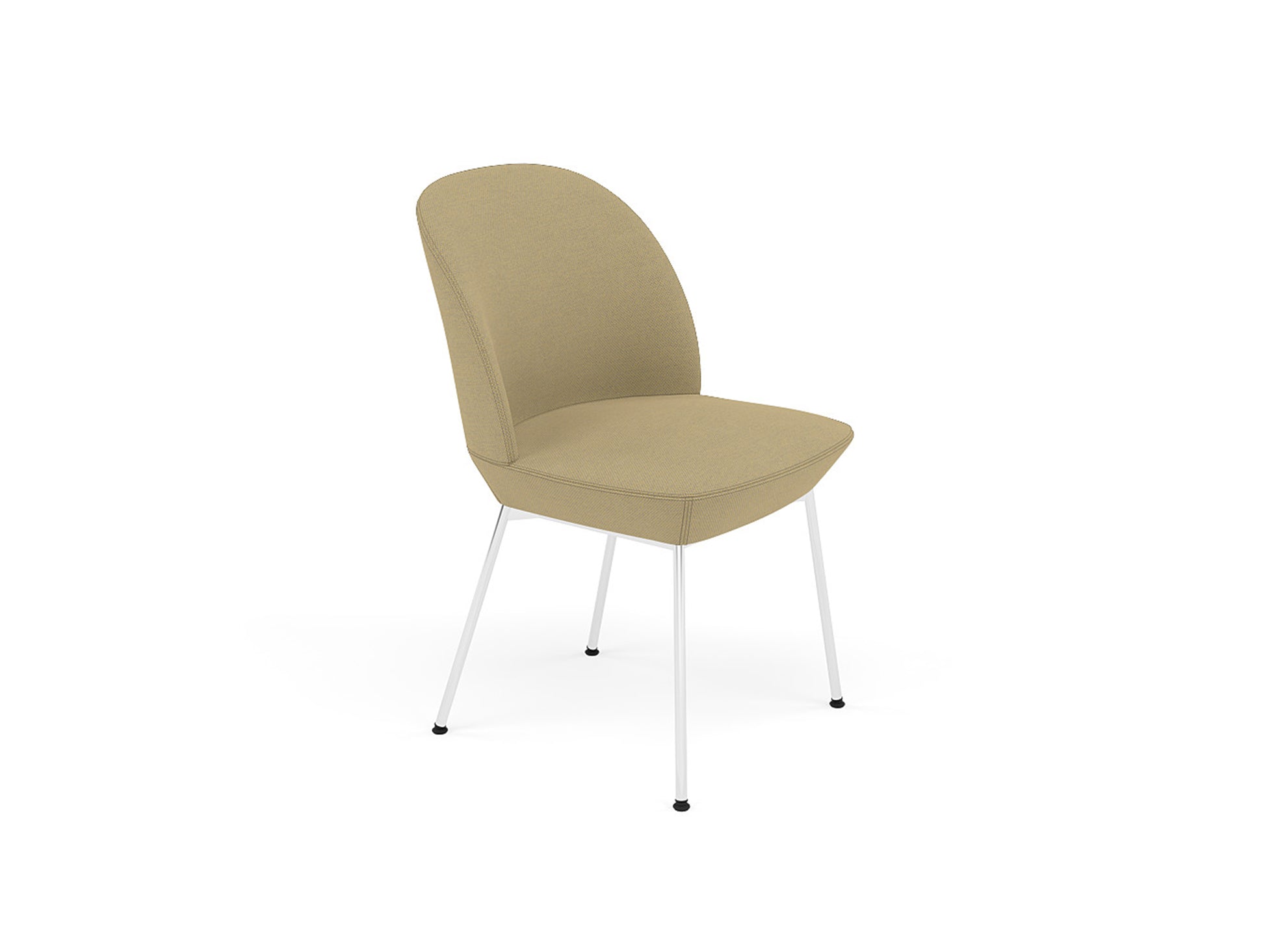 Oslo Side Chair by Muuto - Fiord 422 / Chrome  Base