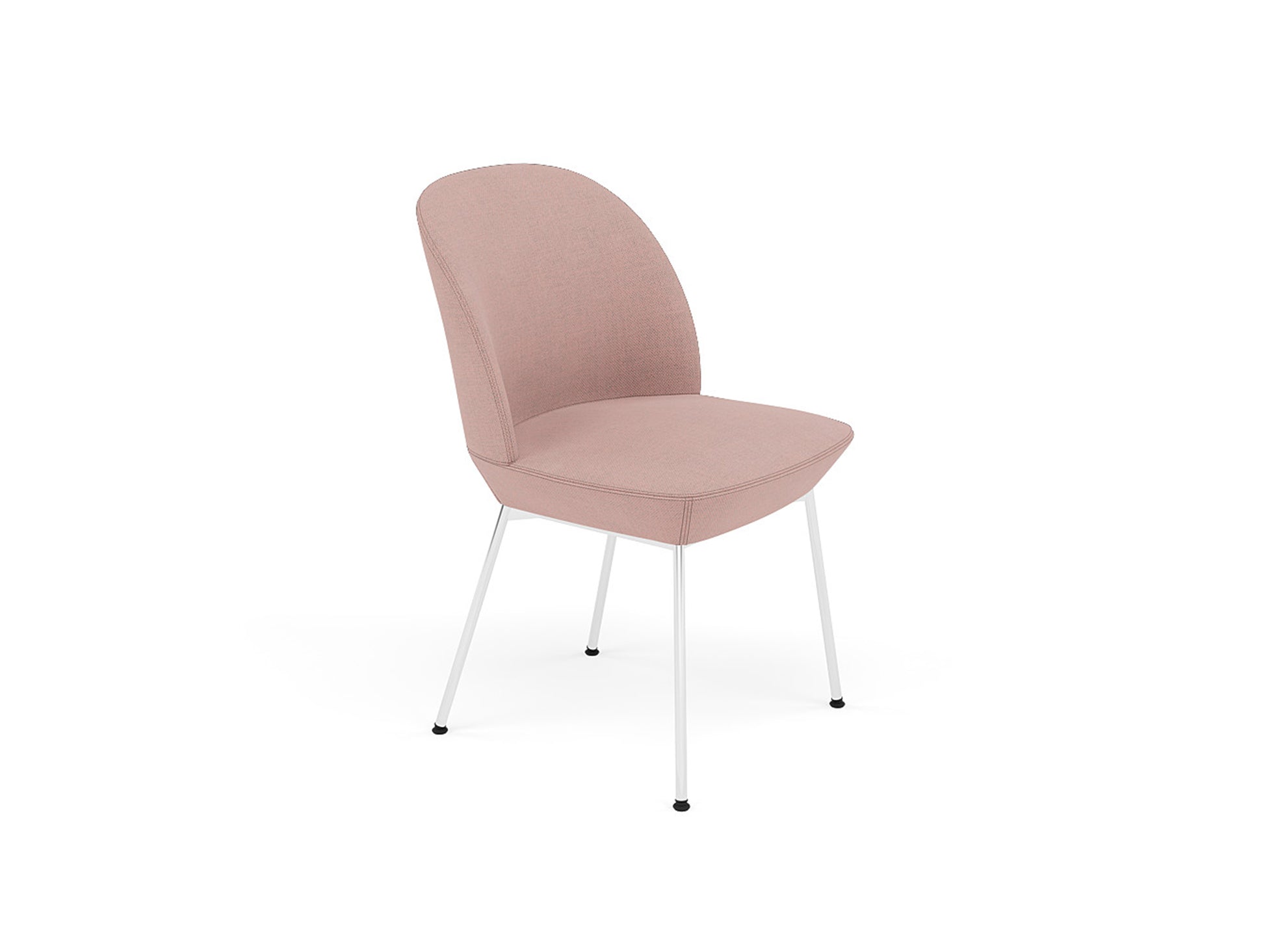 Oslo Side Chair by Muuto - Fiord 551 / Chrome  Base