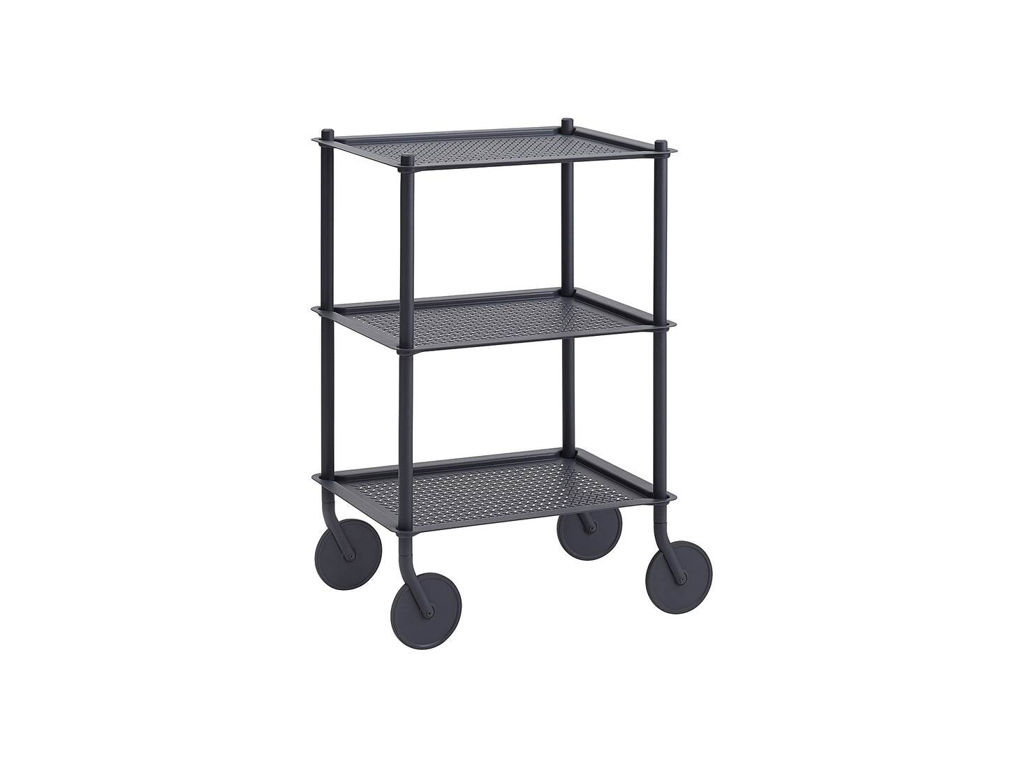 Blue-Grey 3-Layer Flow Trolley by Muuto