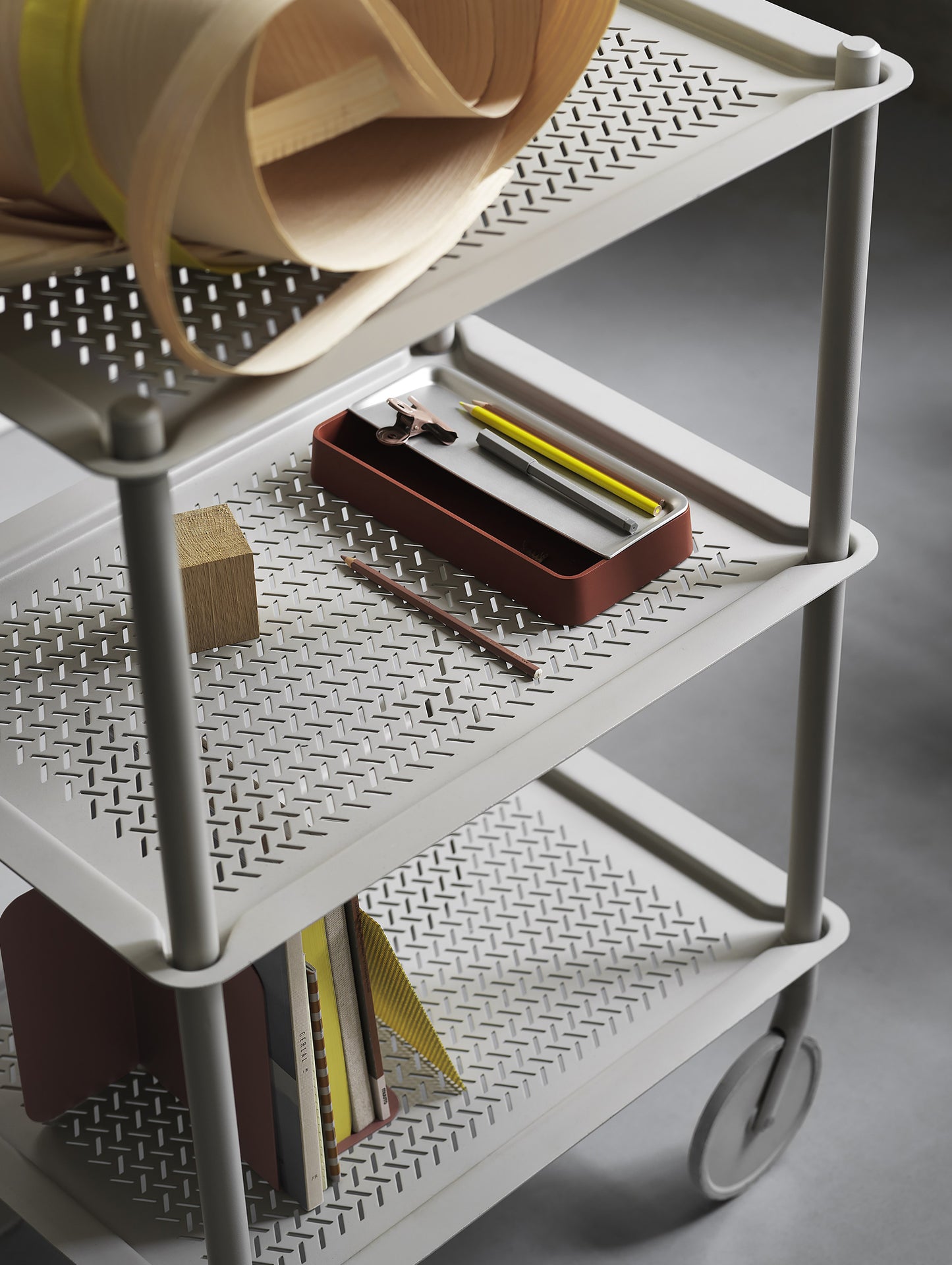 Grey 3-Layer Flow Trolley by Muuto