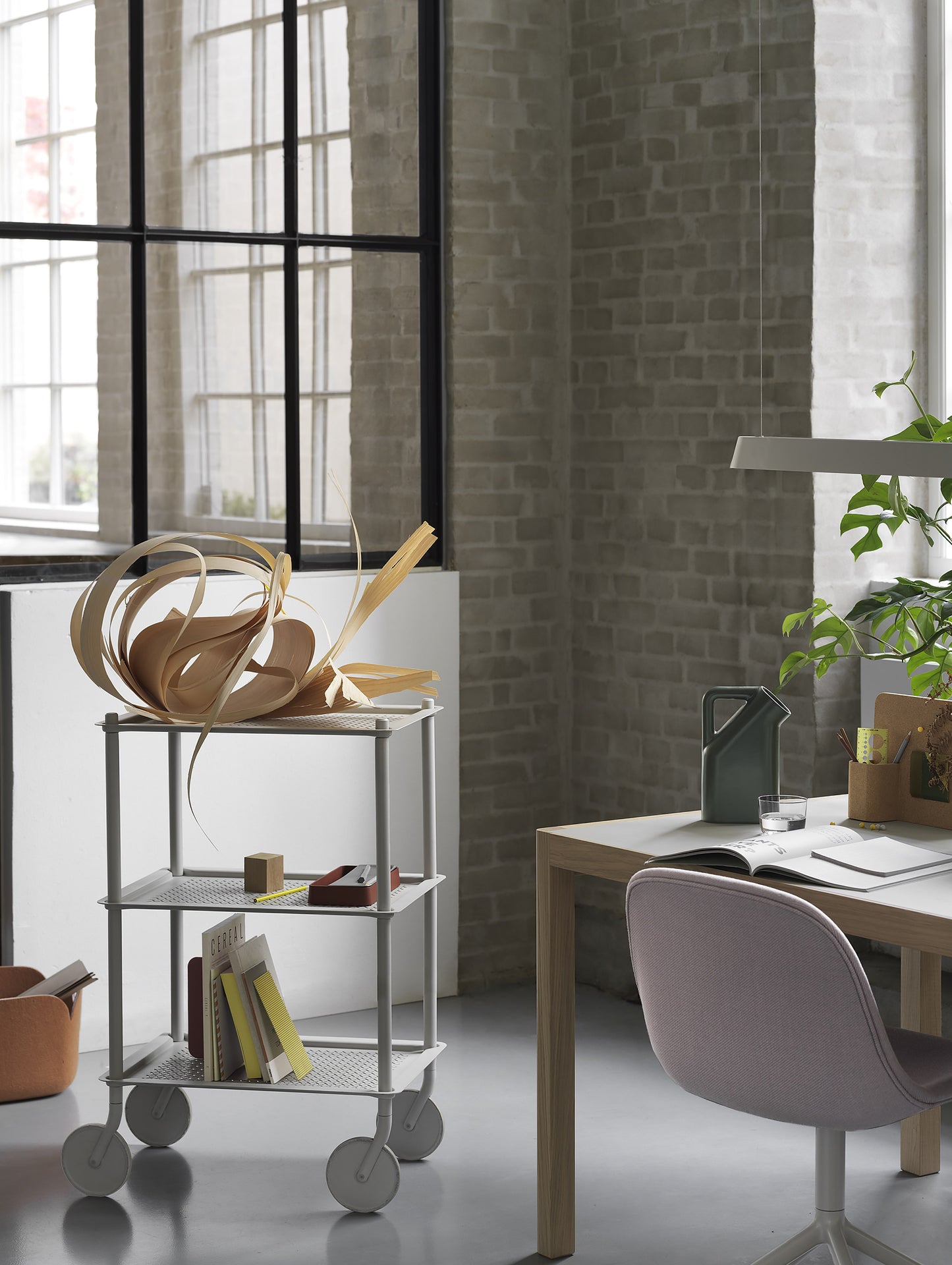 Grey 3-Layer Flow Trolley by Muuto