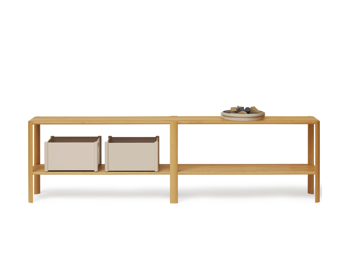 Leaf Shelf by Form and Refine - 2x2 / Oiled Oak