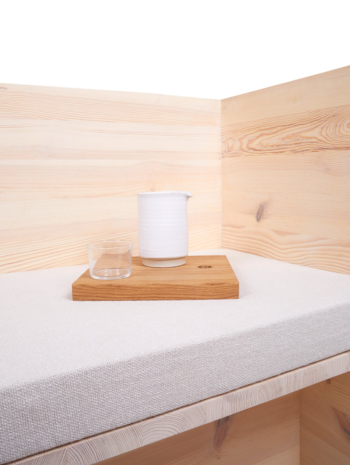 Atelier Couch by Frama - Natural Oiled Spruce / Linen Cushion
