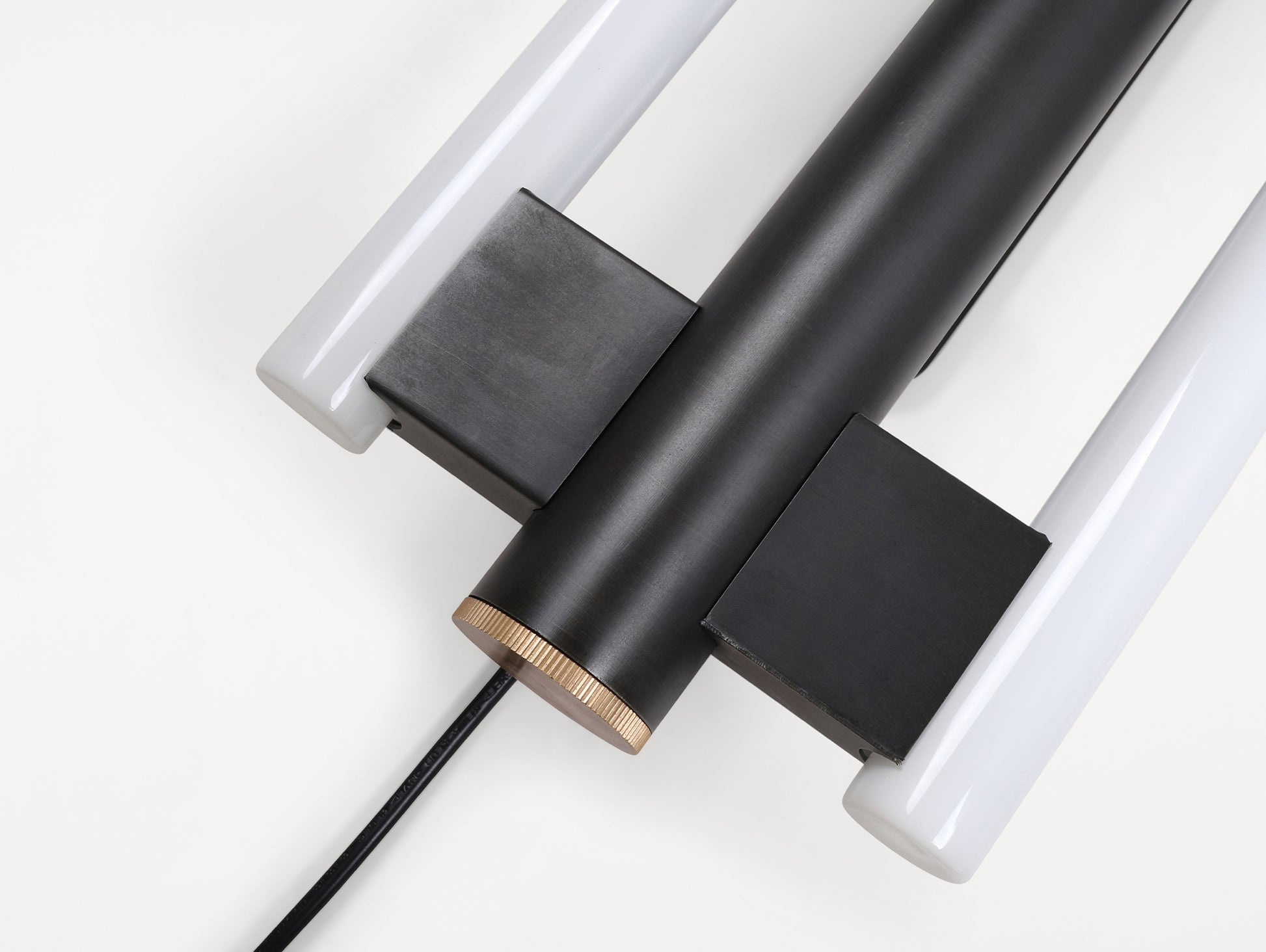 Eiffel Wall Lamp Double by Frama - Waxed Raw Steel