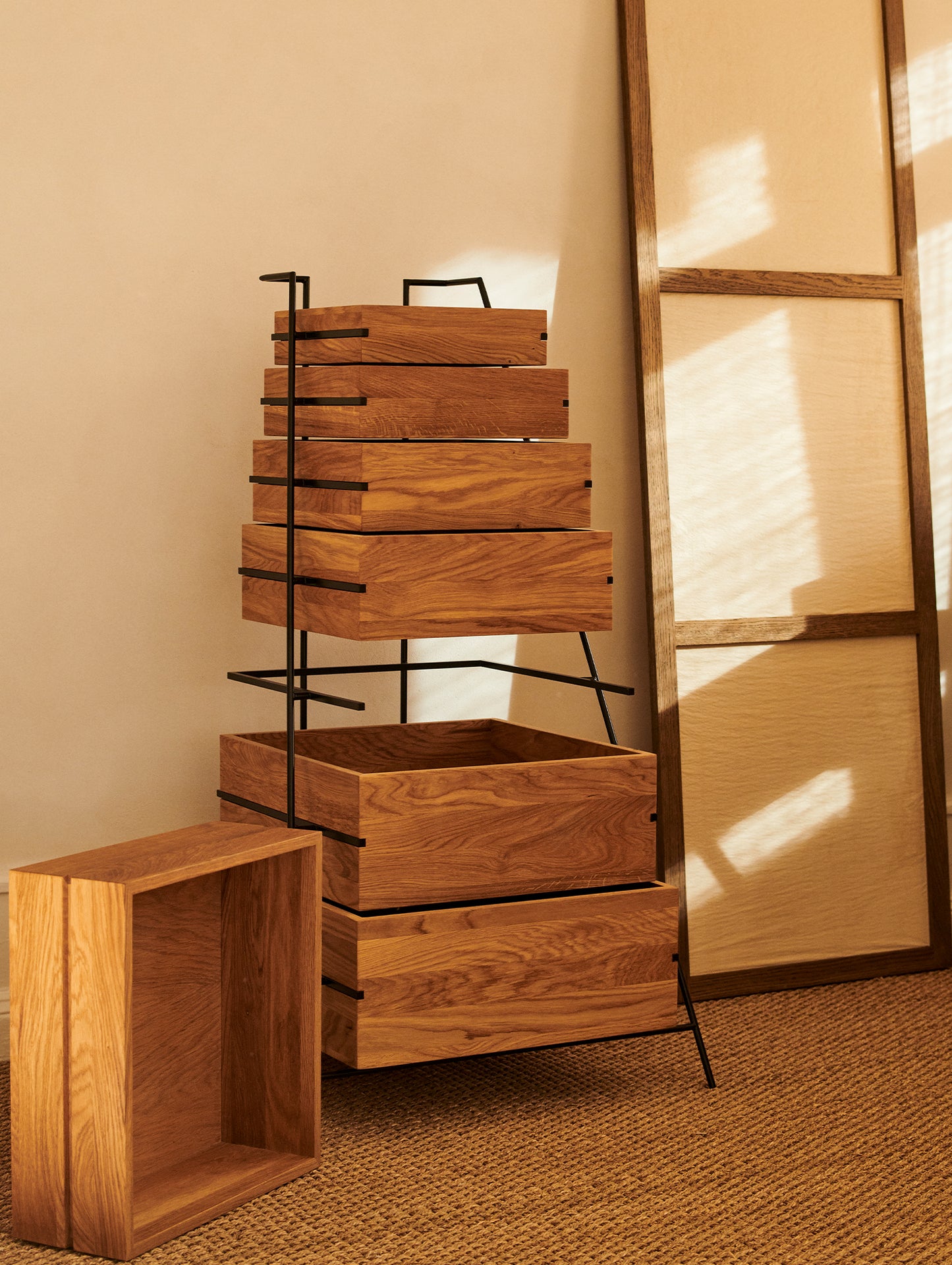 Sutoa Storage Drawers by Frama - Walnut