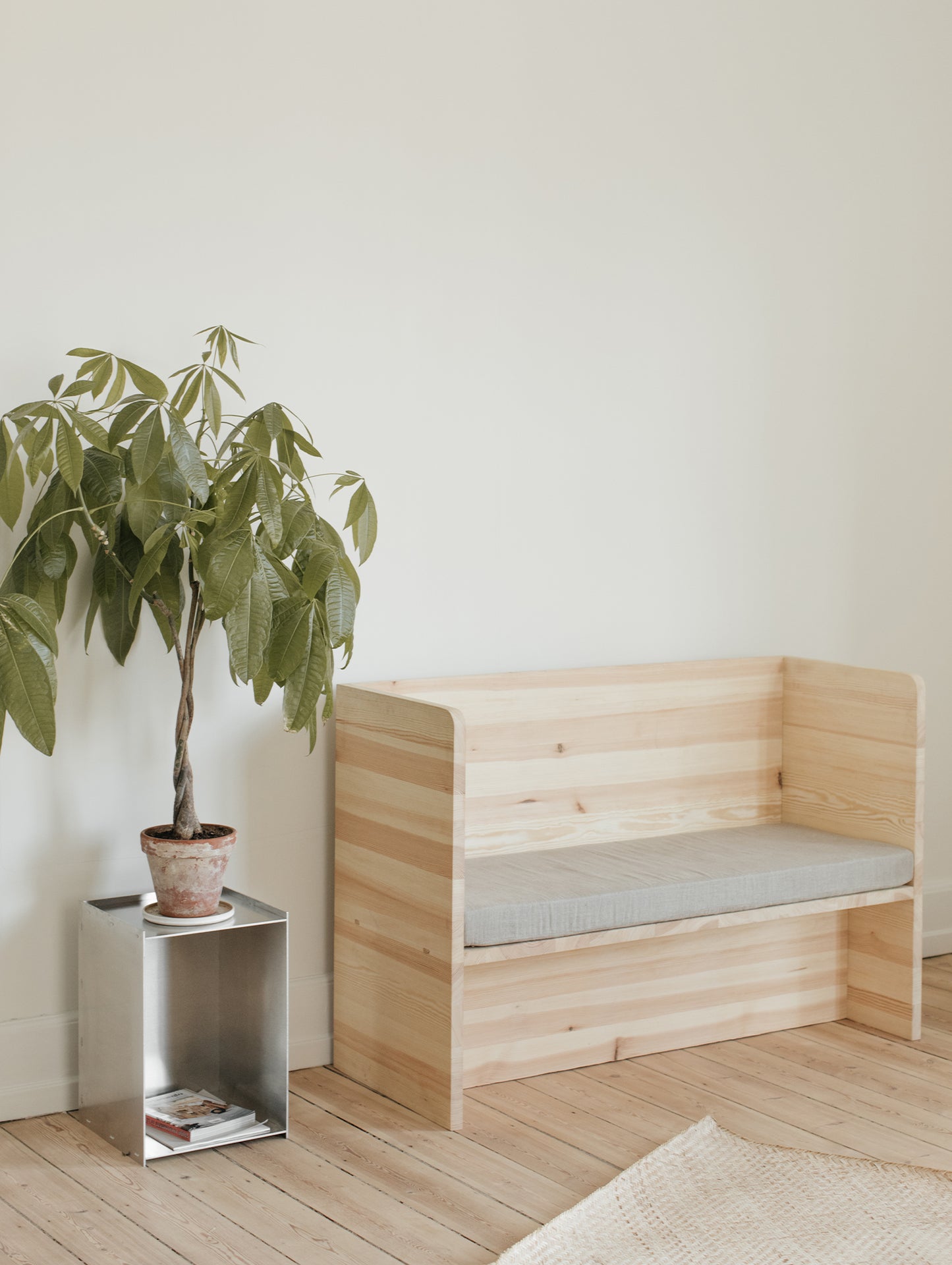 Atelier Couch by Frama - Natural Oiled Spruce / Linen Cushion