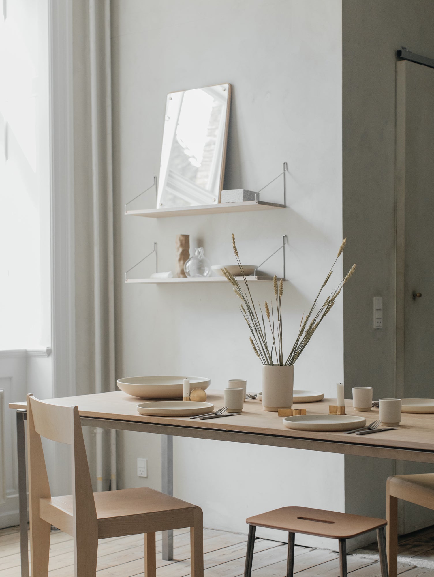 Rectangular Mirror : RM-1 by Frama - Small (58 cm Height)