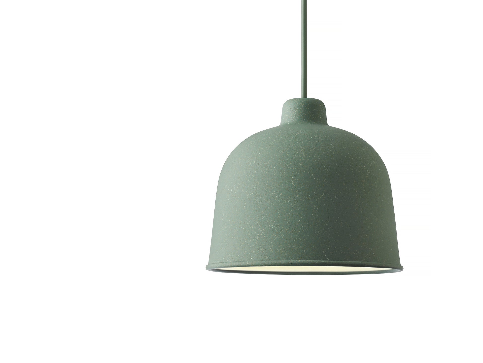 Dusty Green Grain Pendant Light by Muuto