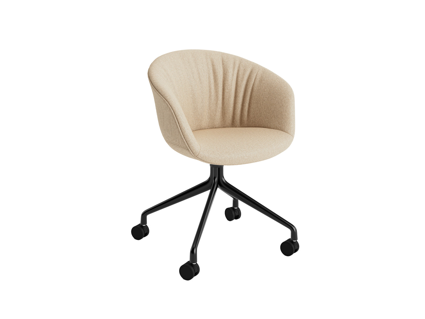 About A Chair AAC 25 Soft by HAY - Hallingdal 220 / Black Powder Coated Aluminium