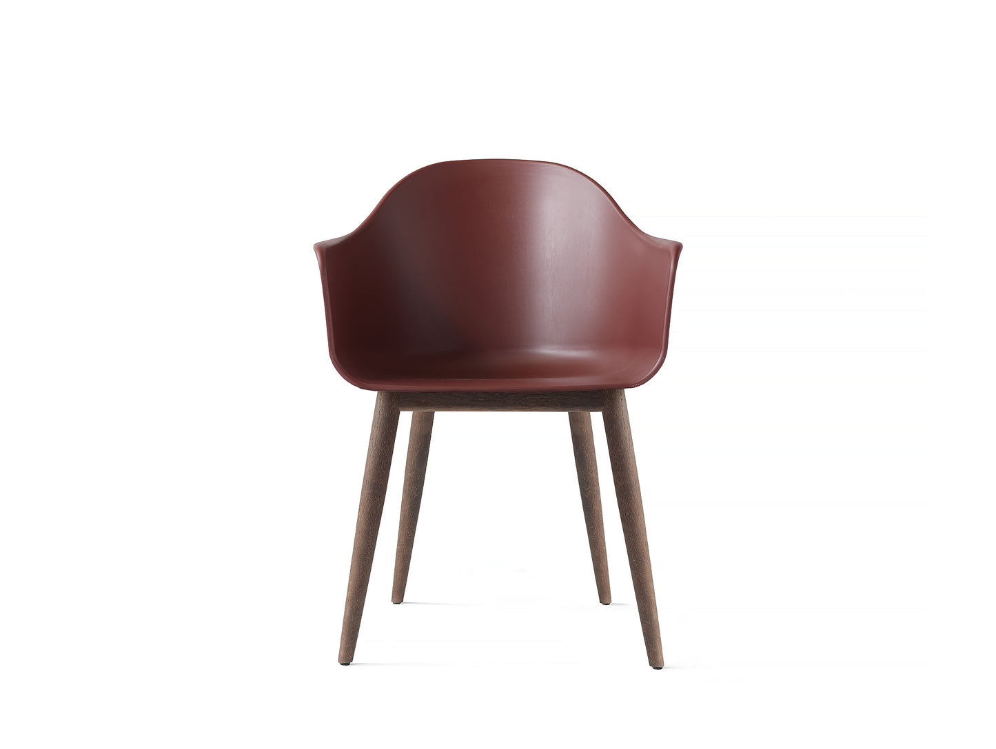 Harbour Chair, Dark Stained Oak Base, Burned Red Shell