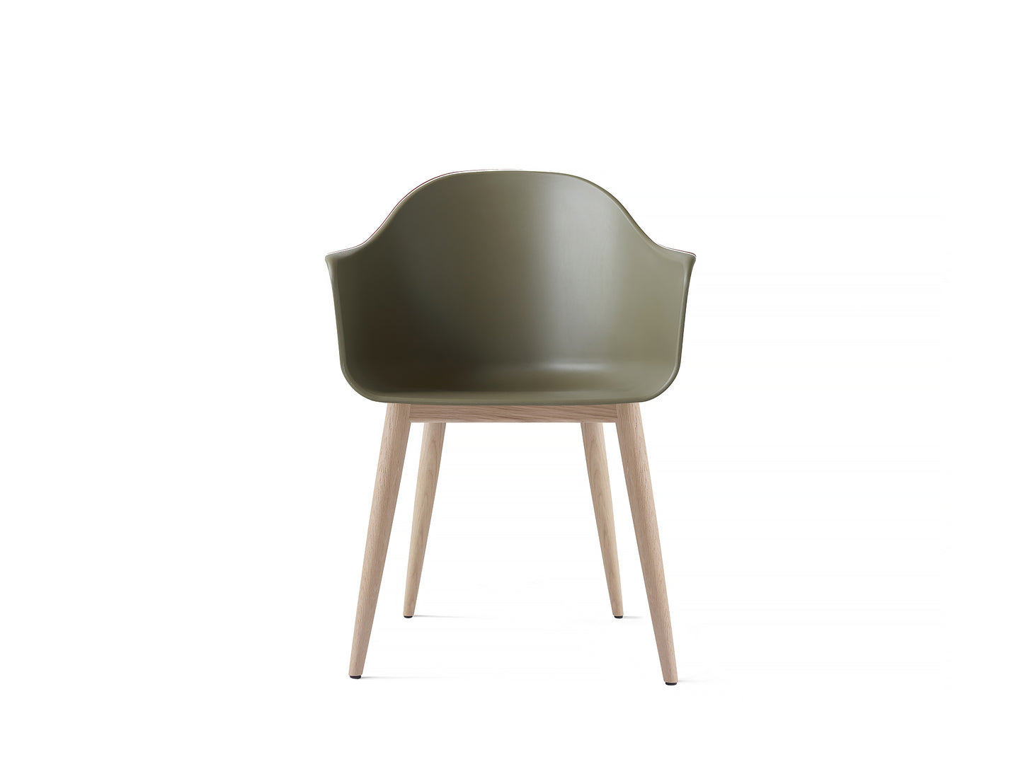 Harbour Chair, Natural Oak Base, Olive Shell