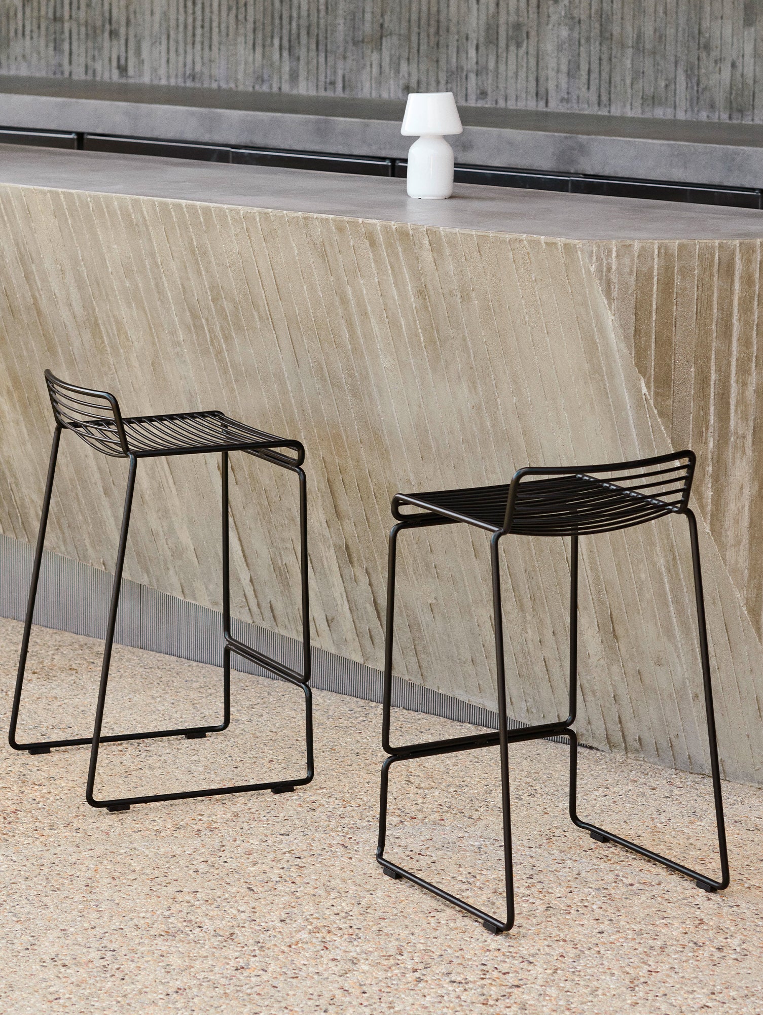 Hee Bar Stools by HAY - Black