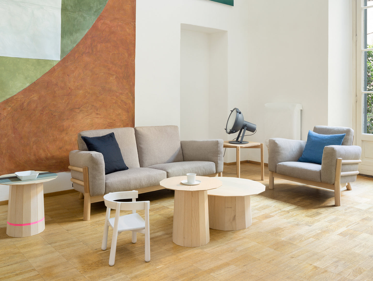 Colour Wood Plain Side Table by Karimoku New Standard