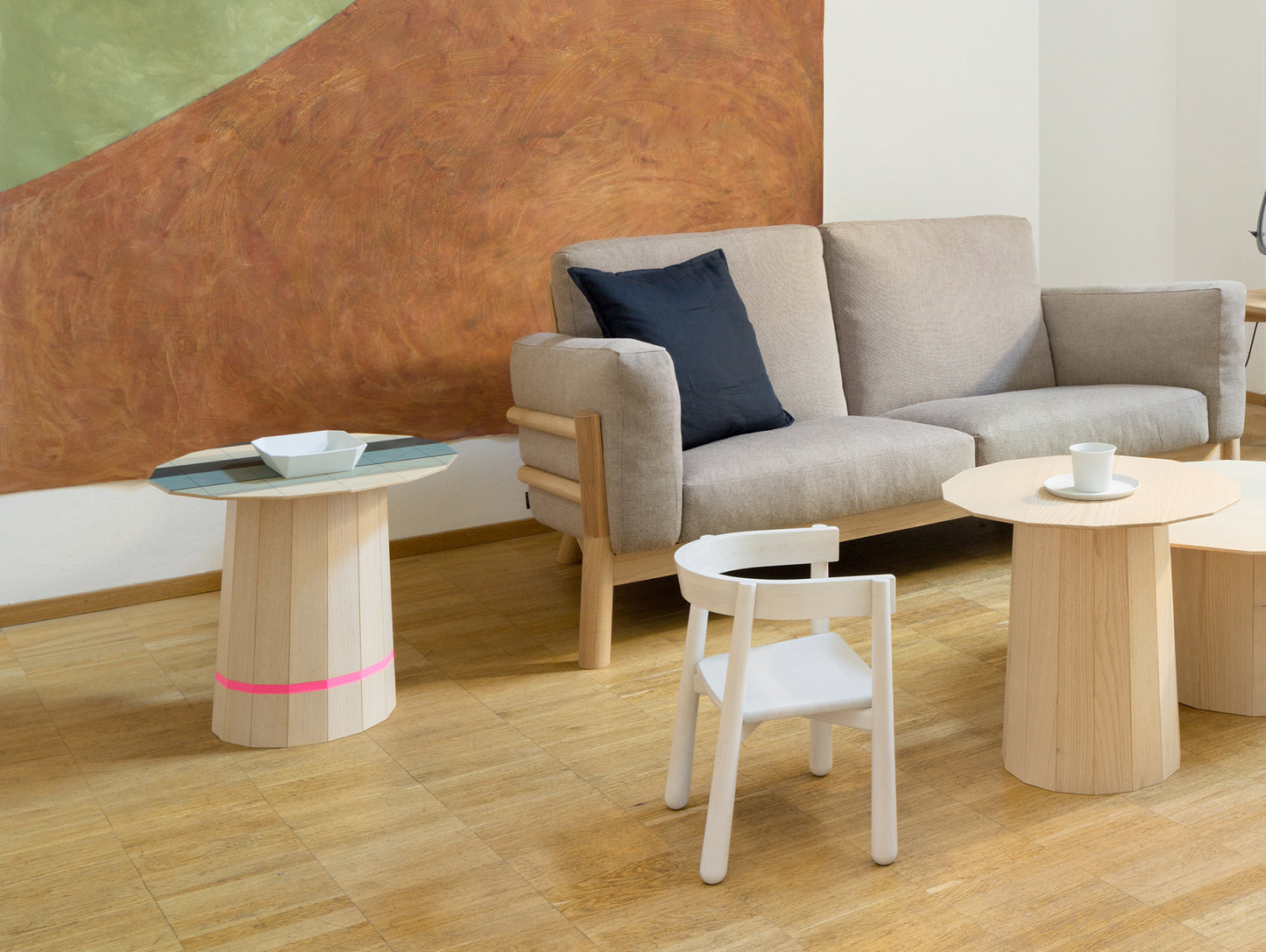 Colour Wood Side Table