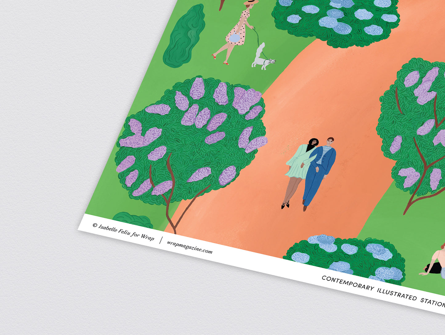 Lilac Park Wrapping Paper by Wrap Stationery