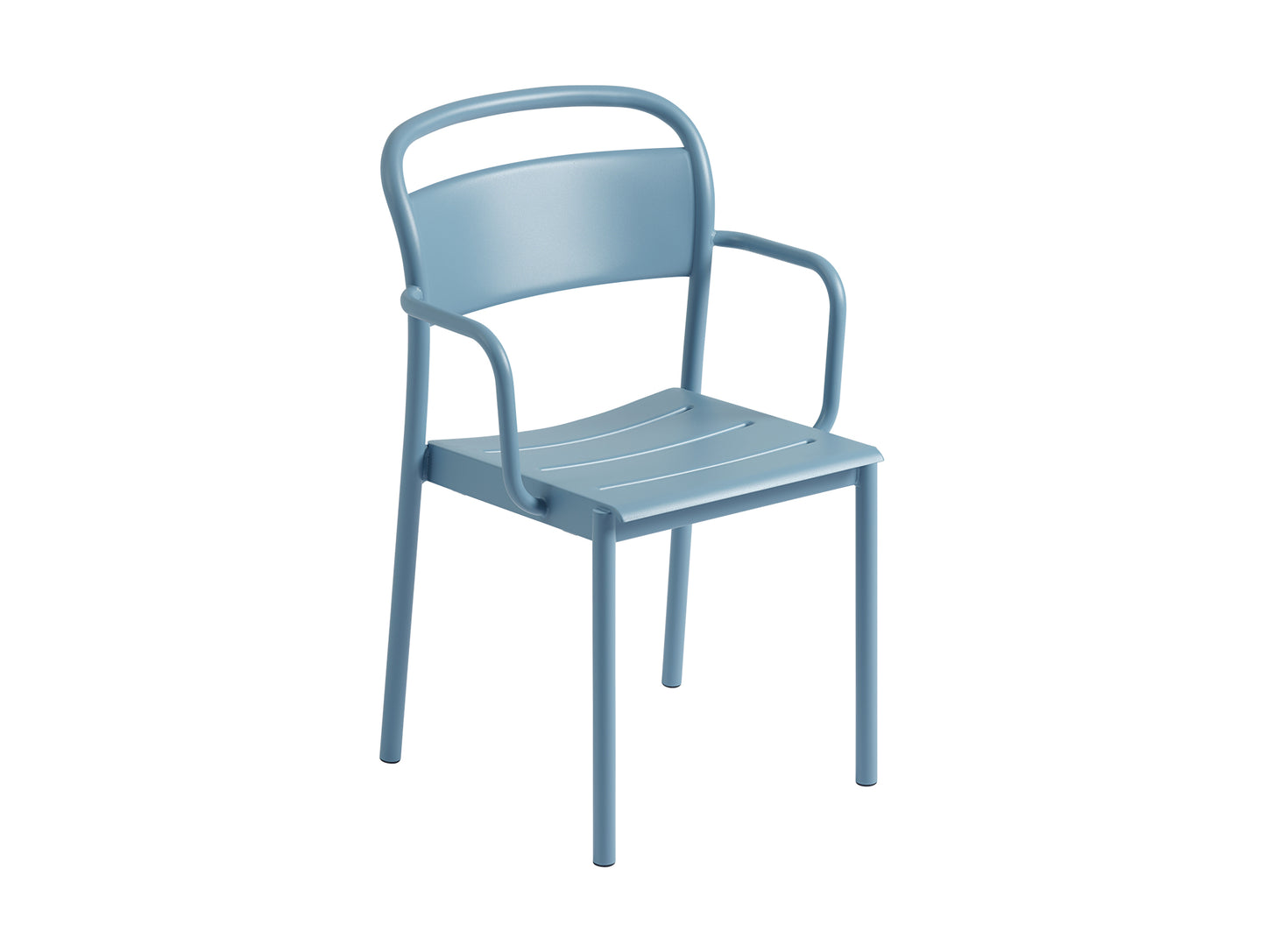 Linear Steel Armchair in Pale Blue by Muuto