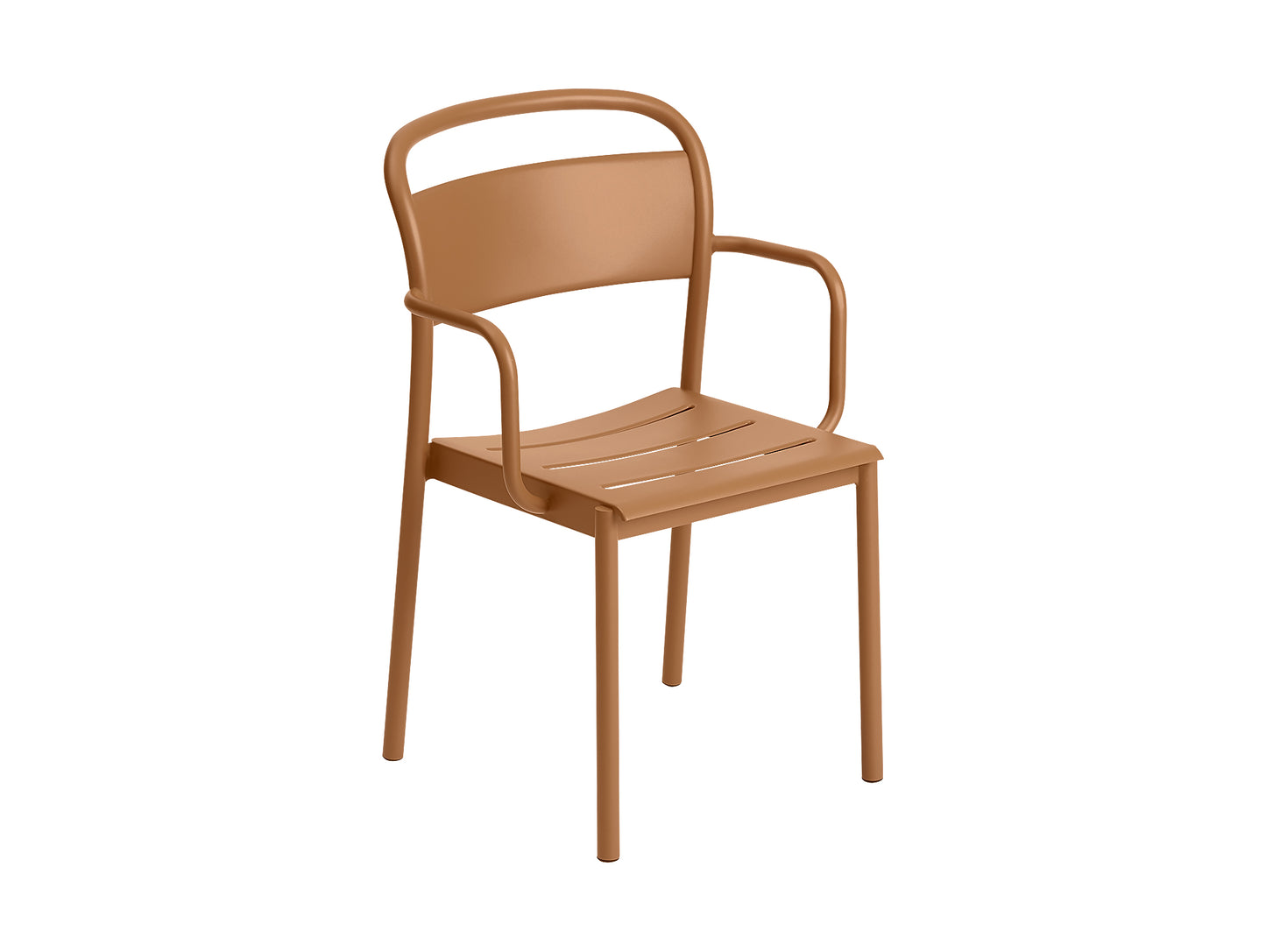 Linear Steel Armchair in Burnt Orange by Muuto