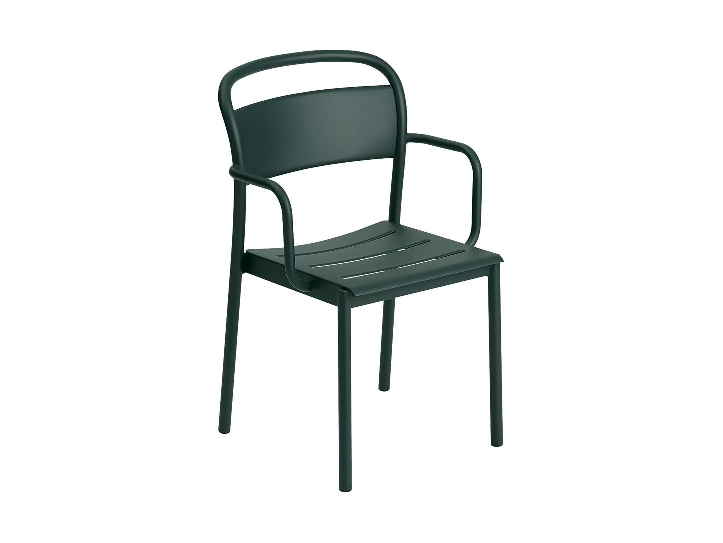 Linear Steel Armchair in Dark Green by Muuto