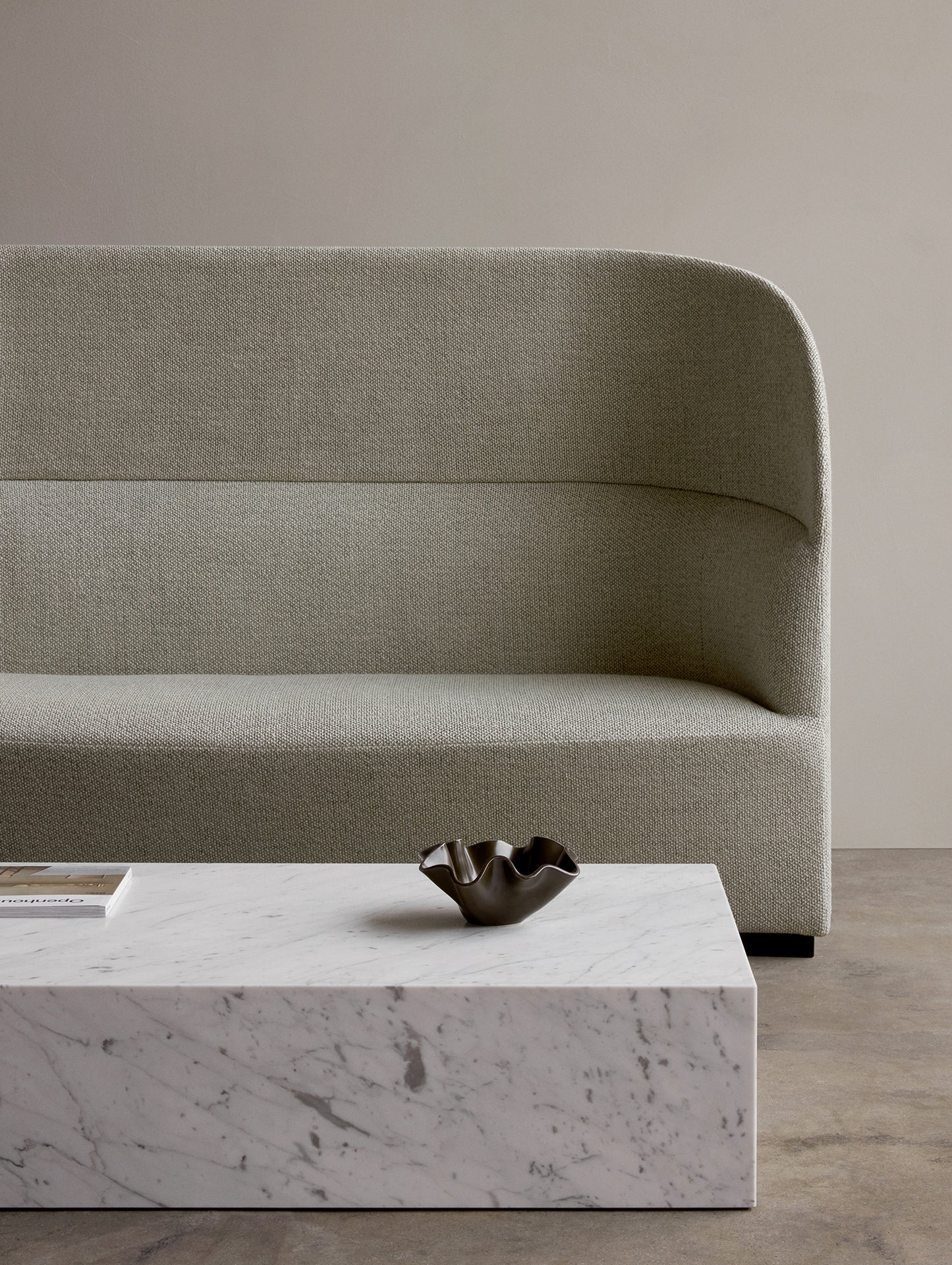 Marble Plinth Low - Carrara Marble - by Menu