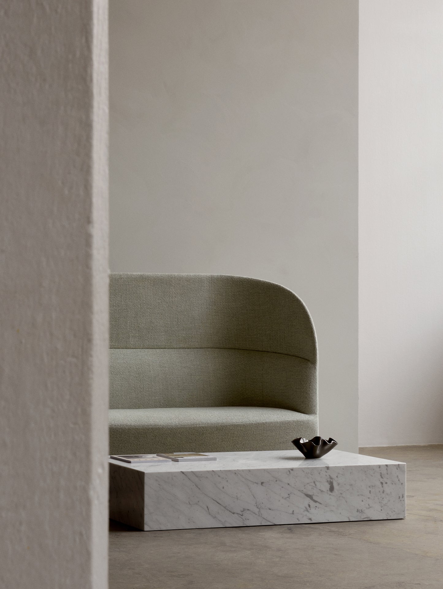 Marble Plinth Low - Carrara Marble - by Menu